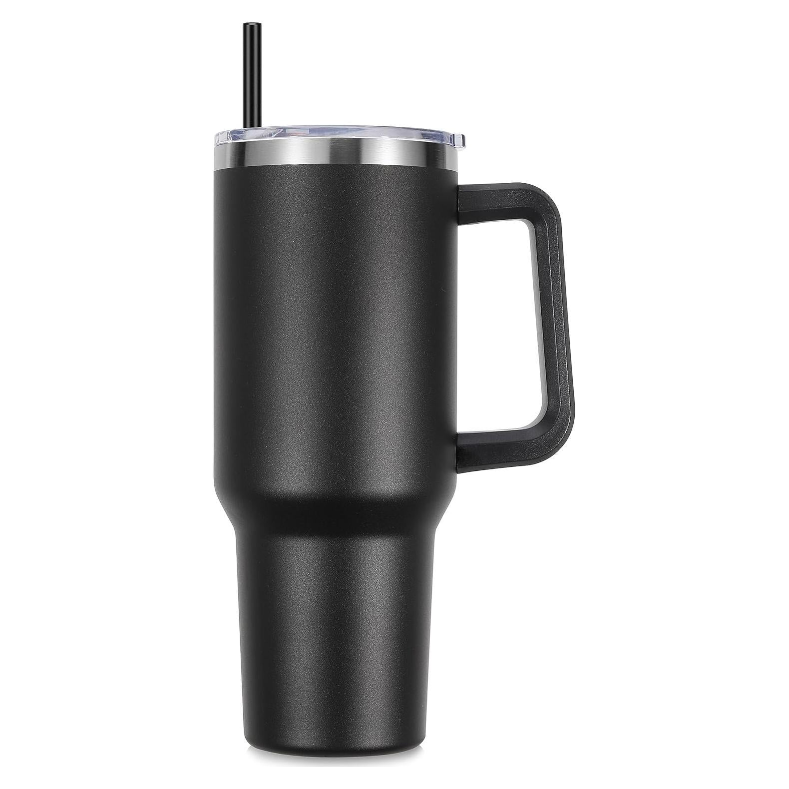 Taza Aislada de Acero Inoxidable DOMICARE 1.18 L Negra
