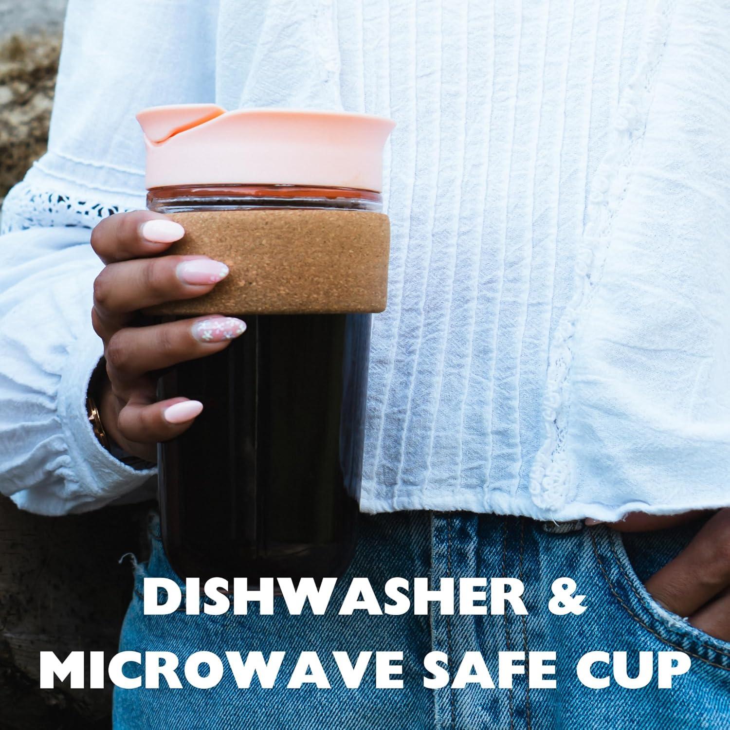 Taza de Viaje Grande SoleCup 530ml Aislada Libre de BPA Negra