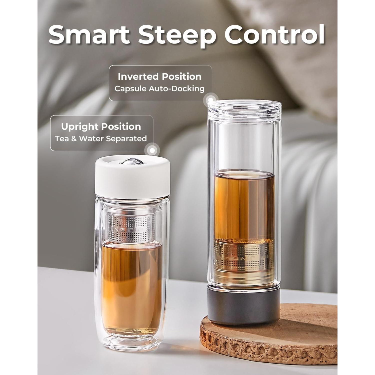 Taza de Té TEAVOR MagnaDrop 370ml Doble Pared a Prueba de Fugas