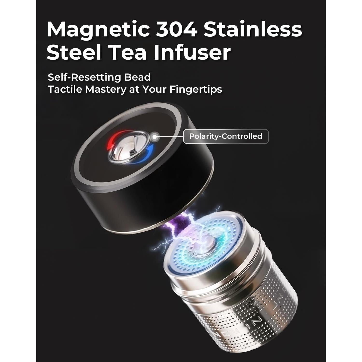 Taza de Té TEAVOR MagnaDrop 370ml Doble Pared a Prueba de Fugas