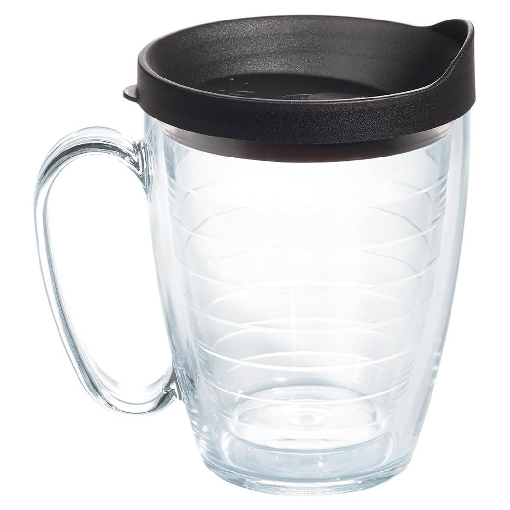 Taza de Viaje Tervis 16oz Aislada Doble Pared Tapa Negra