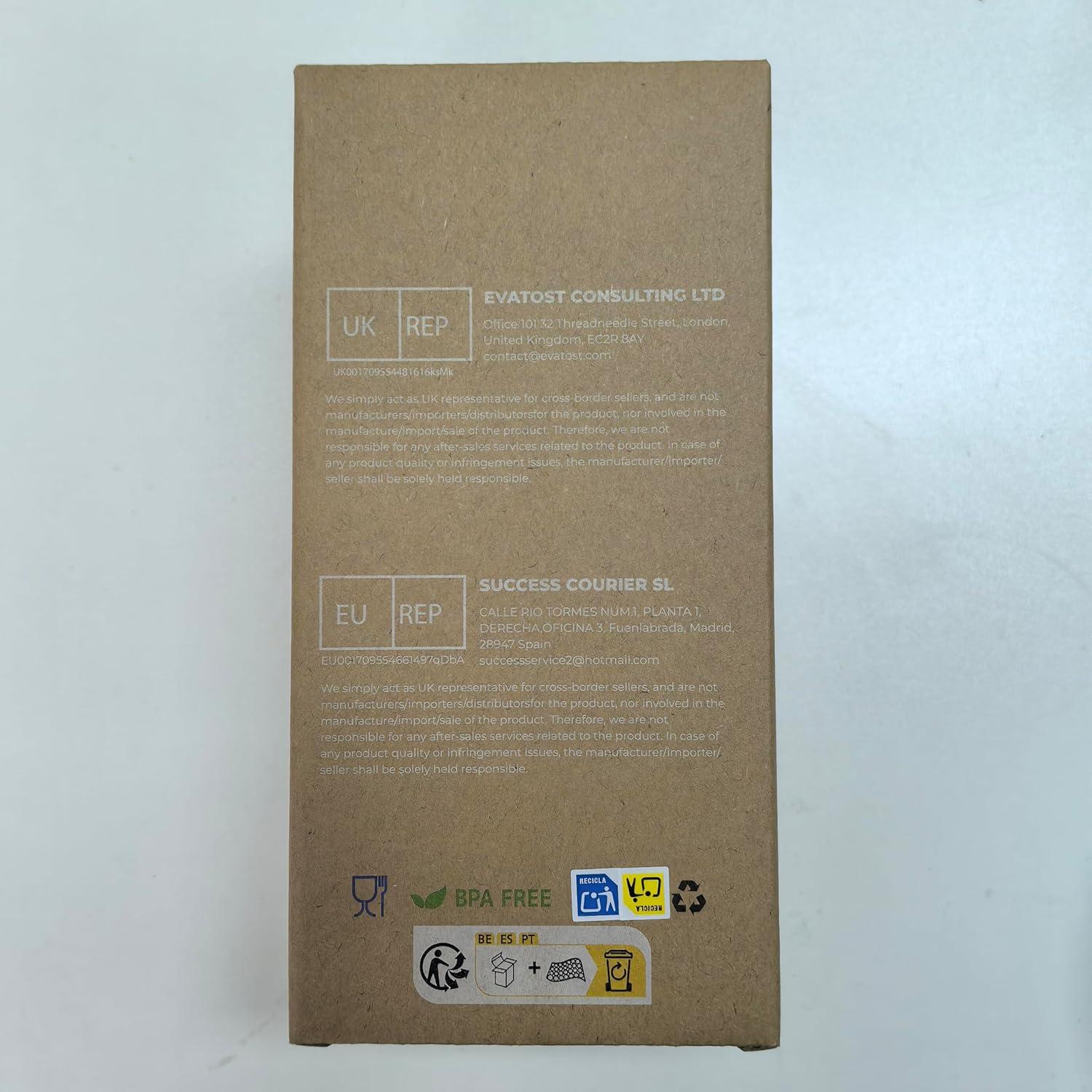 Taza de viaje Exllena 500ml acero inoxidable a prueba de fugas rosa