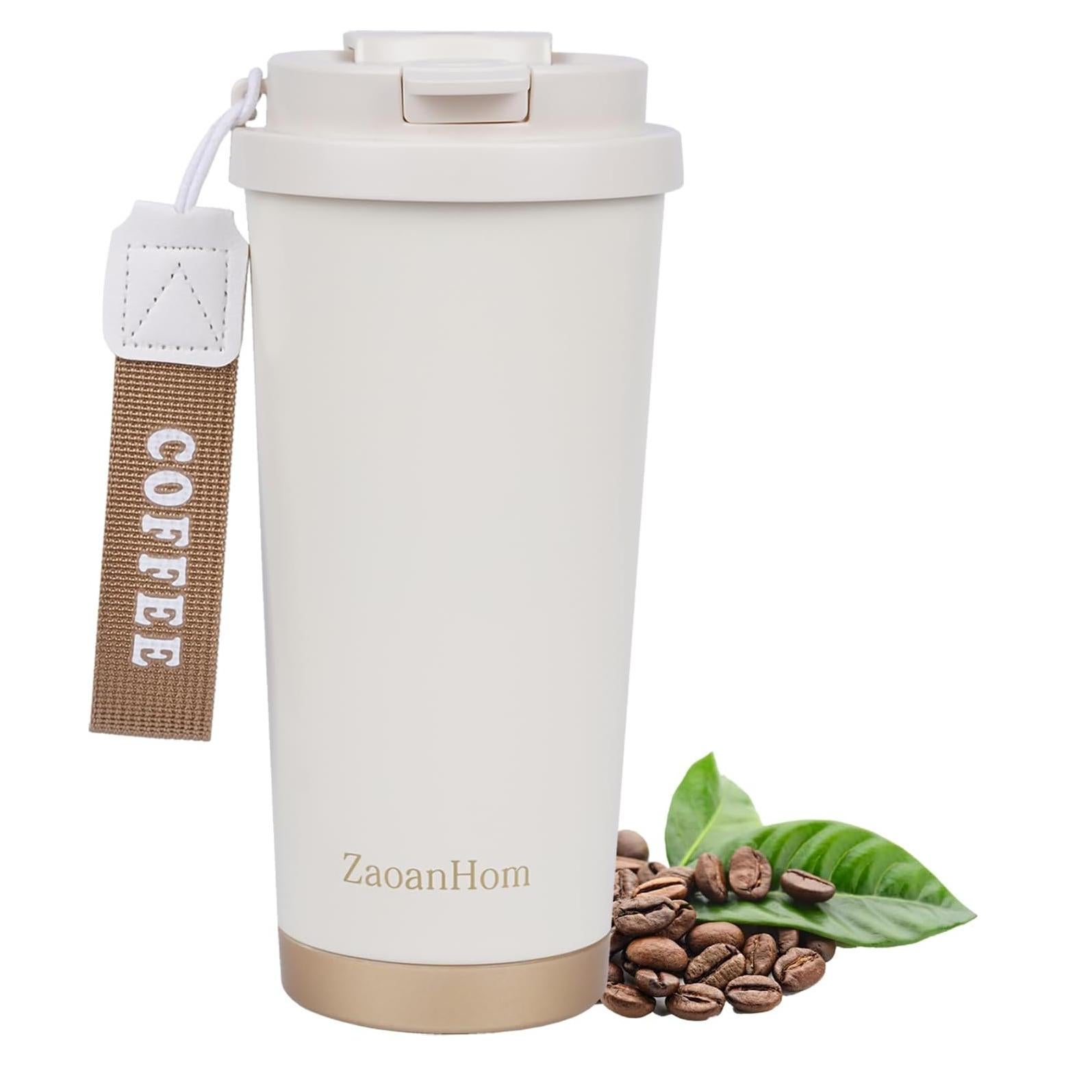 Taza de Café Aislada ZaoanHom 532 ml Cerámica Blanca