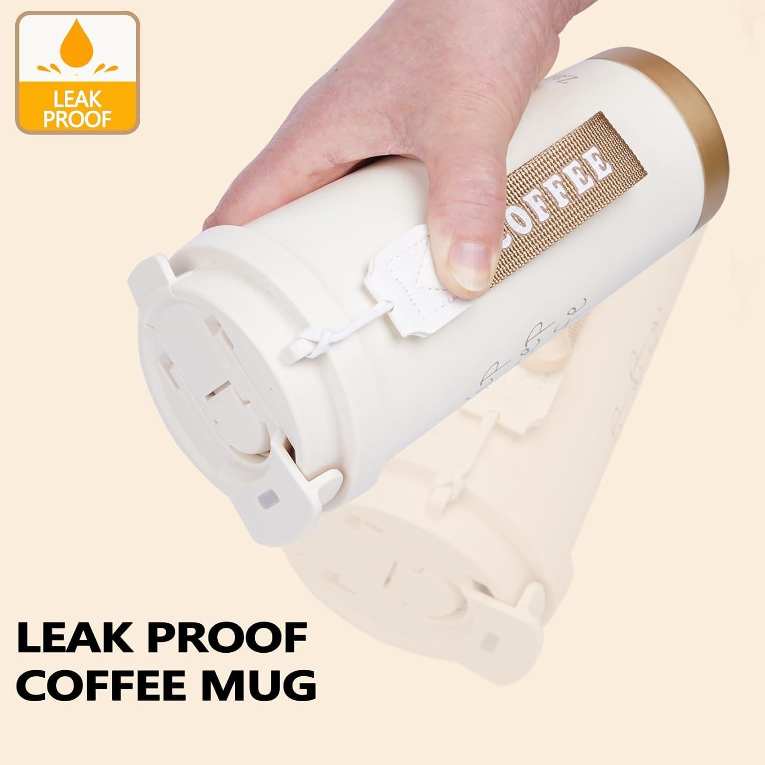 Taza de Café Aislada ZaoanHom 532 ml Cerámica Blanca