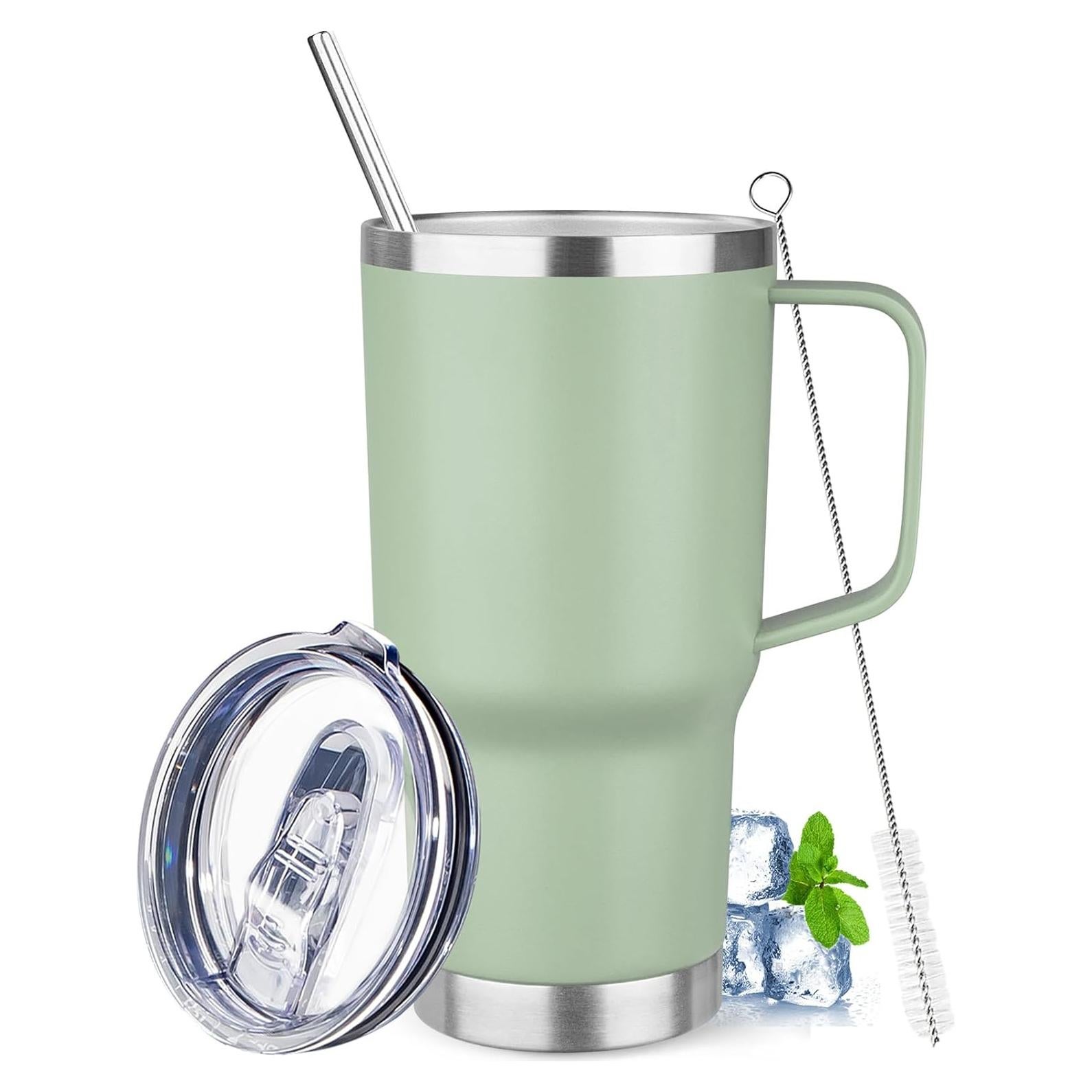 Taza Aislada de Acero Inoxidable YEBTS Vida 0.57L Verde