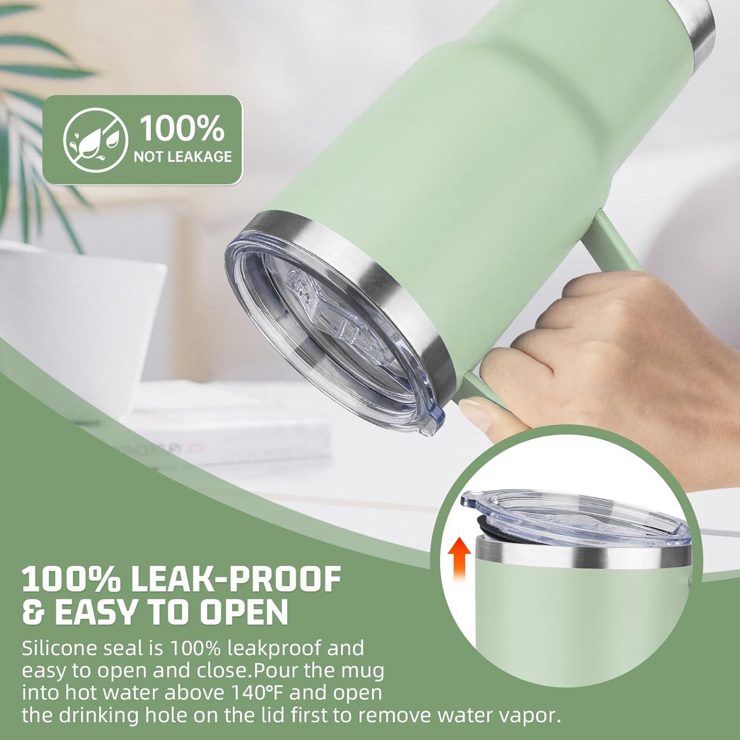 Taza Aislada de Acero Inoxidable YEBTS Vida 0.57L Verde