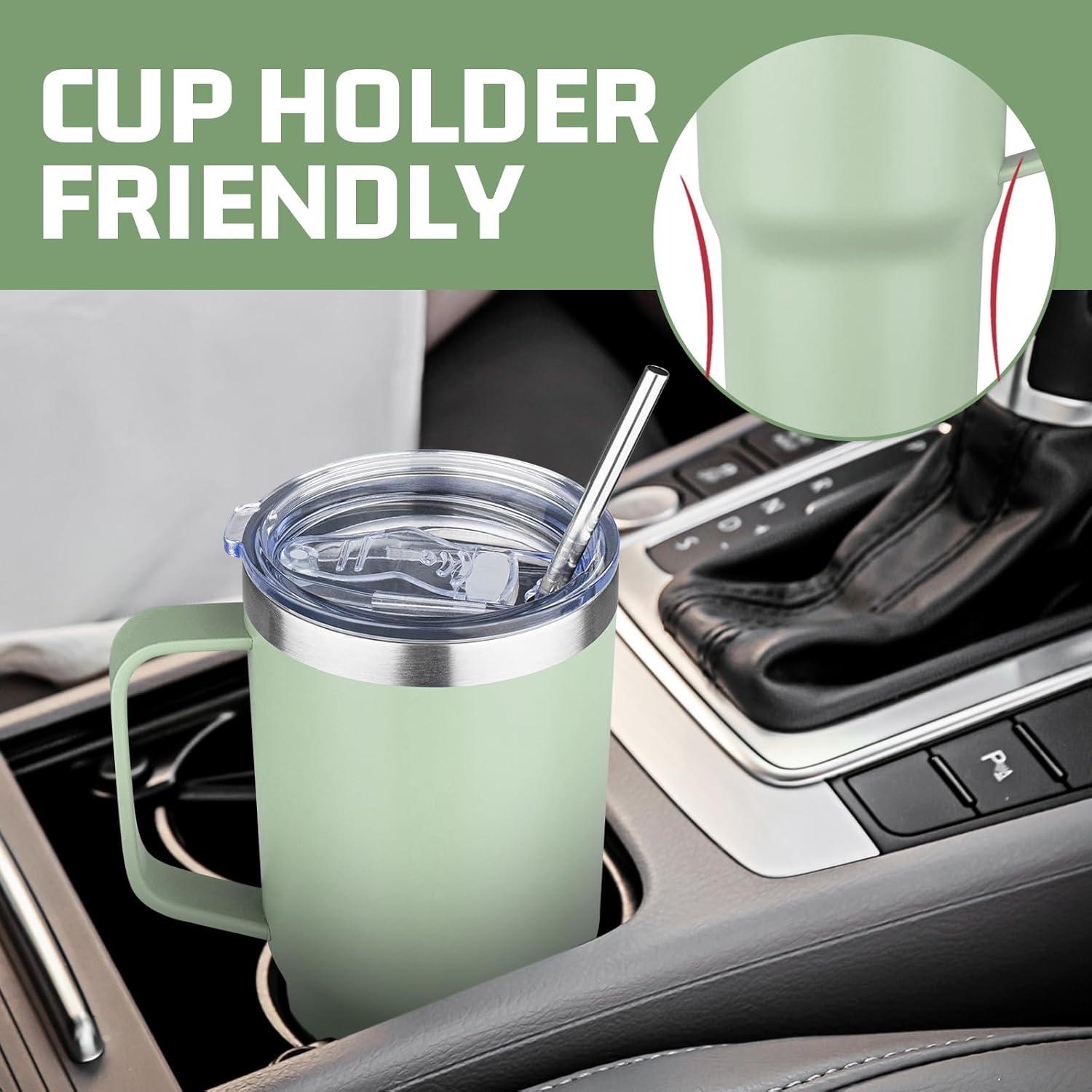 Taza Aislada de Acero Inoxidable YEBTS Vida 0.57L Verde