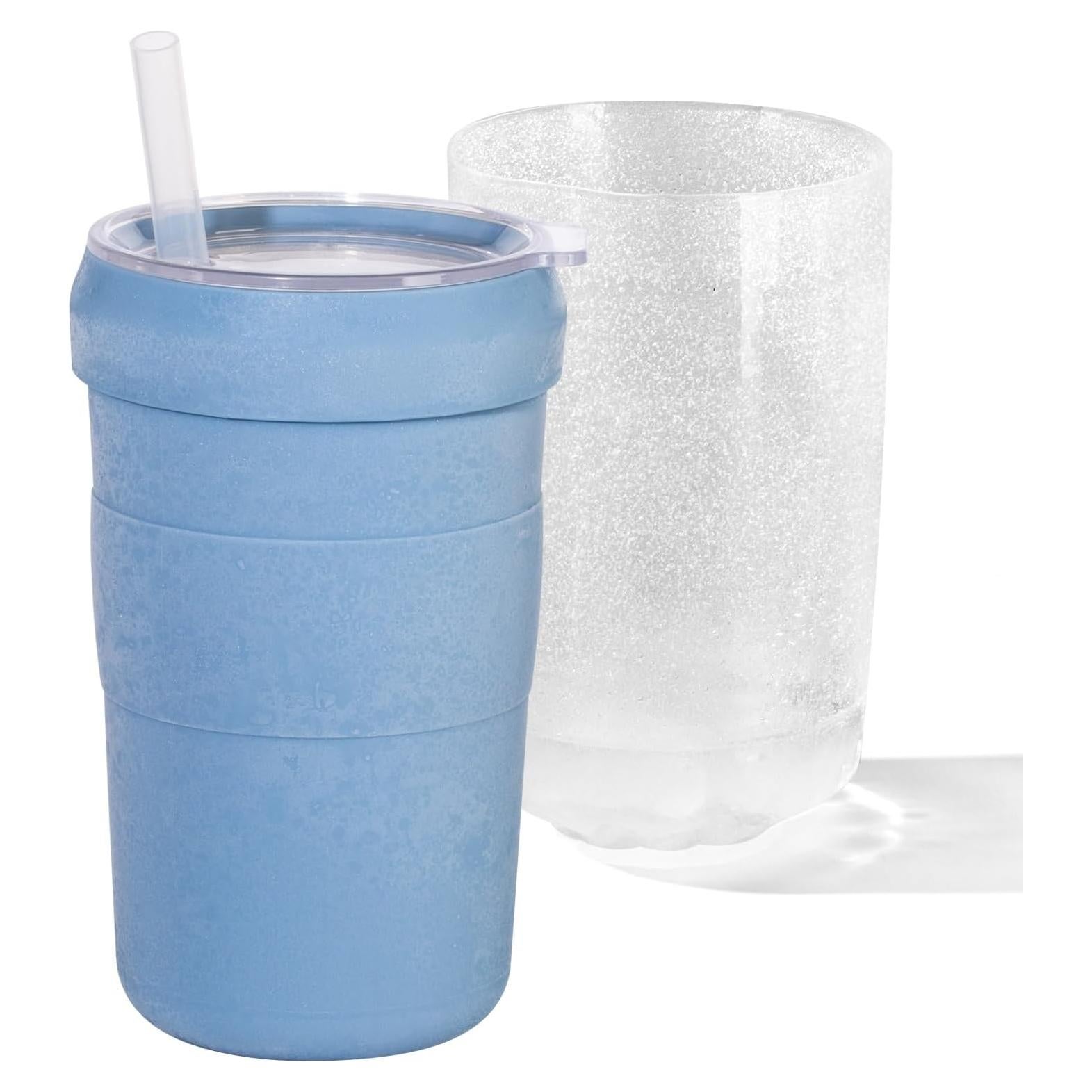 Taza de Café Helado UZG 473ml Azul Doble Pared Reutilizable