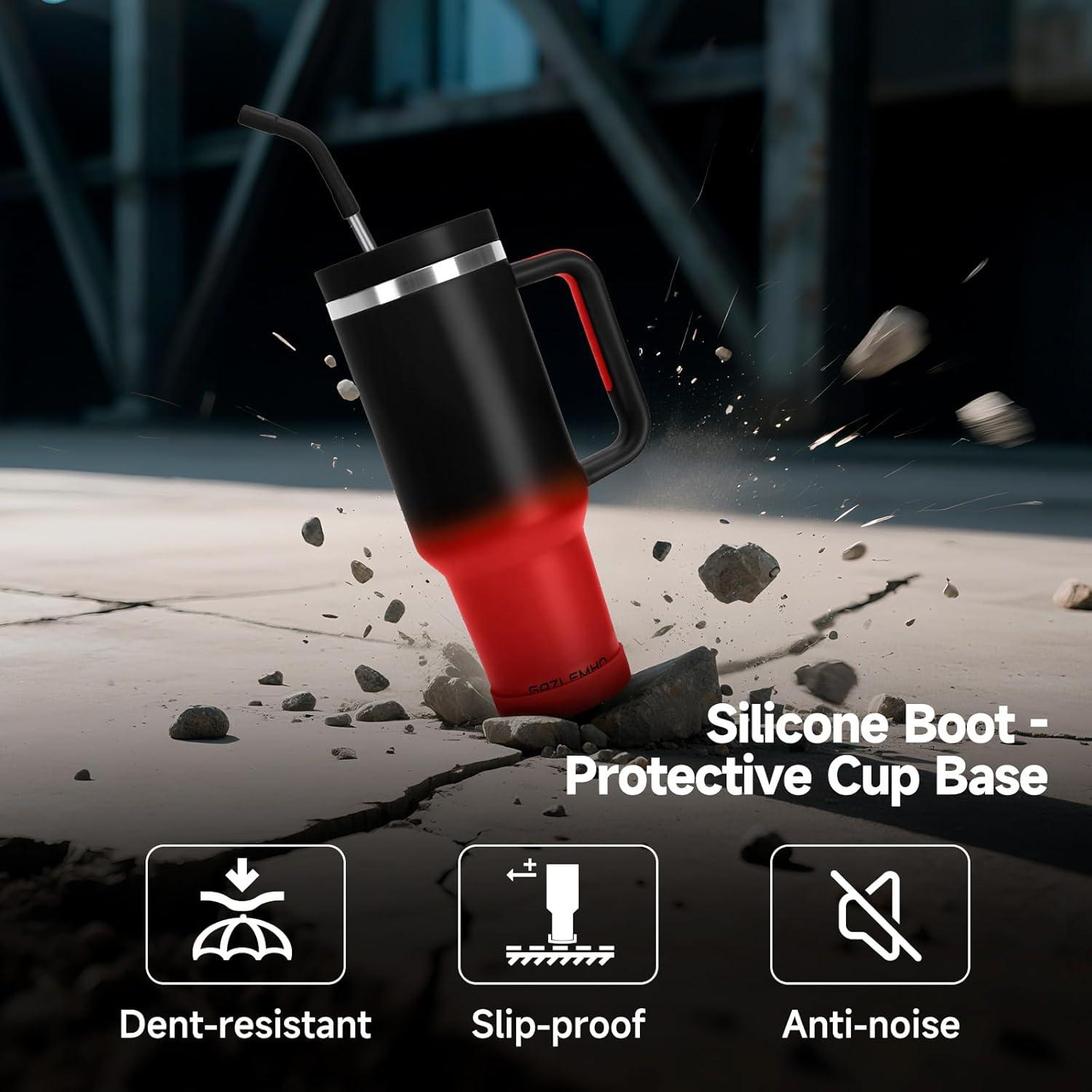 Taza de viaje 40oz GAZLEMHO acero inoxidable a prueba de derrames