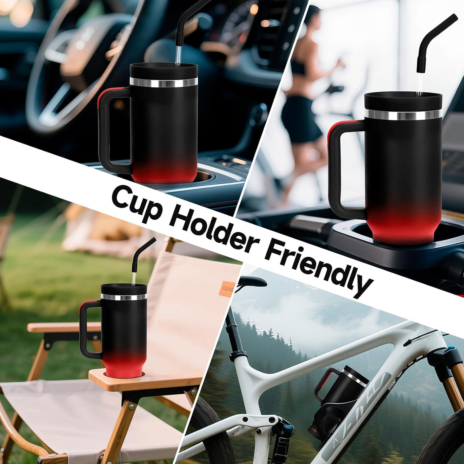 Taza de viaje 40oz GAZLEMHO acero inoxidable a prueba de derrames