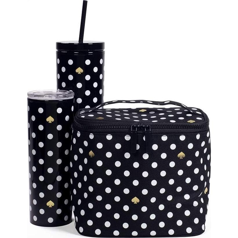 Taza de Viaje Aislada Kate Spade 473ml Lunares Doble Pared