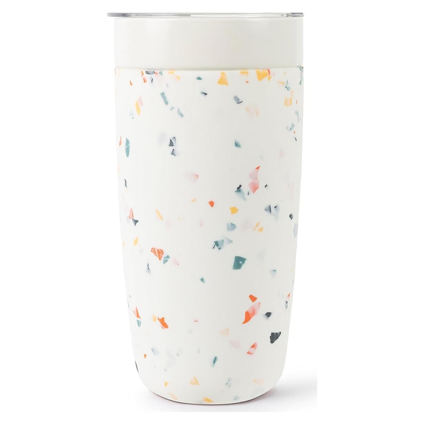 Vaso Aislado W&P Porter 20 oz Cerámica Terrazzo Crema
