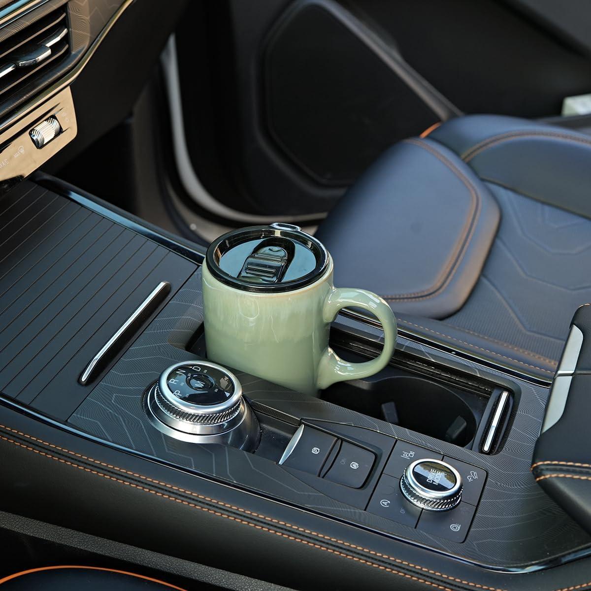 Taza de Viaje Cerámica Bosmarlin 532 ml Verde Pálido