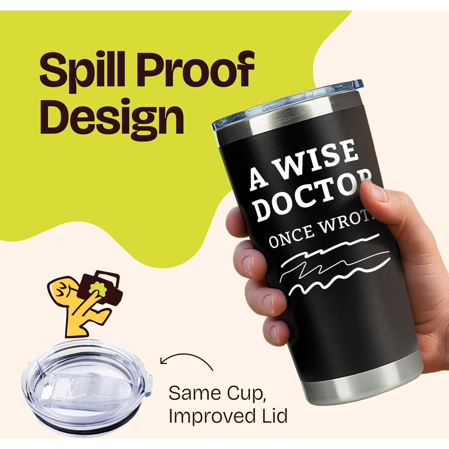 Vaso de Viaje 20oz KLUBI para Doctores - Sabio Doctor