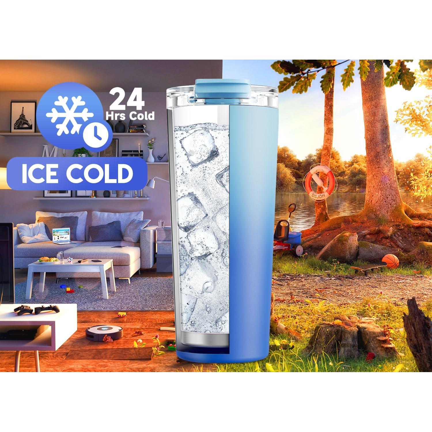 Taza de Café de Viaje Meoky 710 ml Acero Inoxidable Aislada