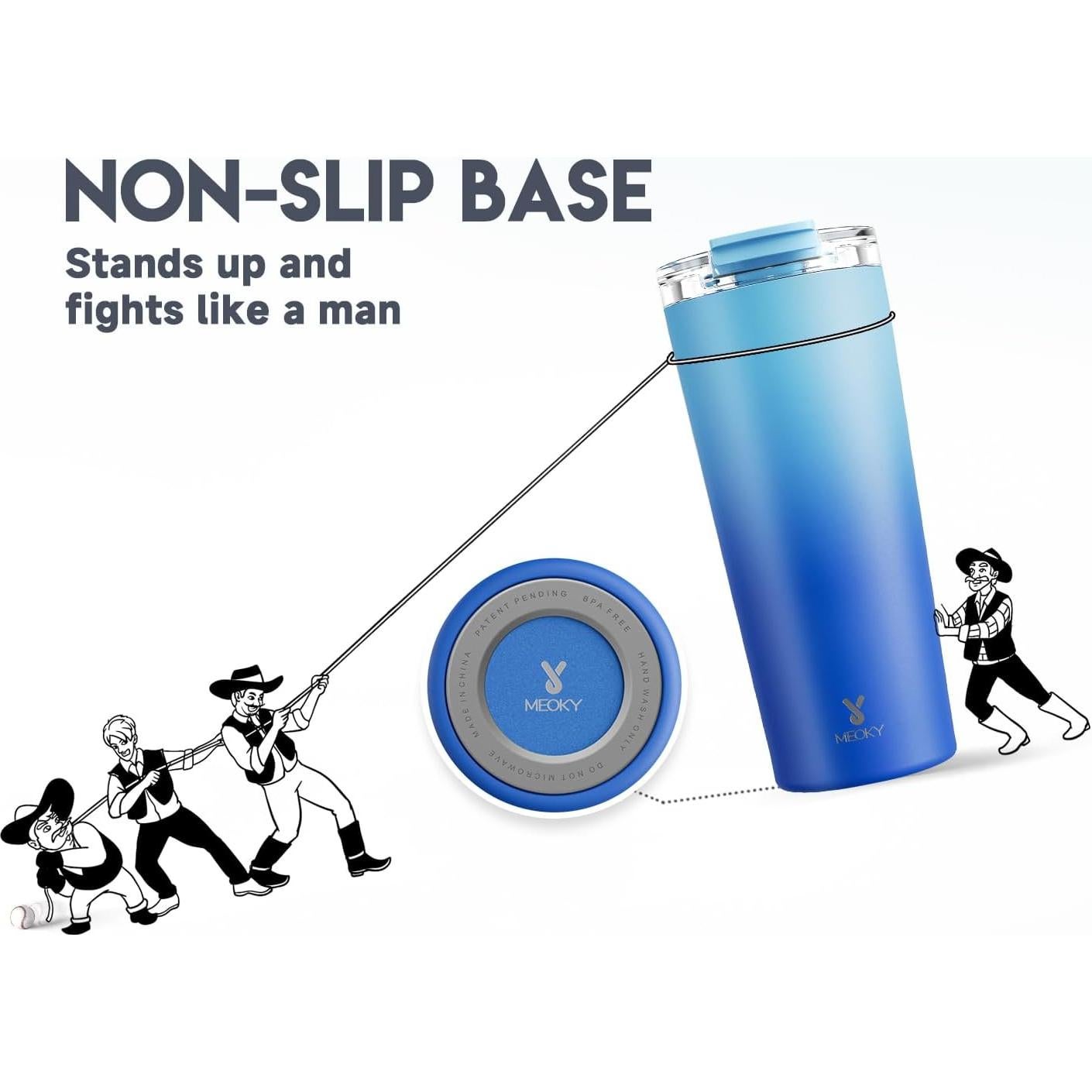 Taza de Café de Viaje Meoky 710 ml Acero Inoxidable Aislada