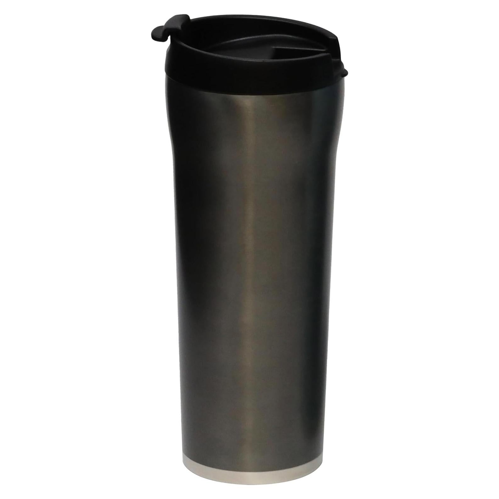 Taza de Viaje MIRA 16 oz Acero Inoxidable Aislada Gris