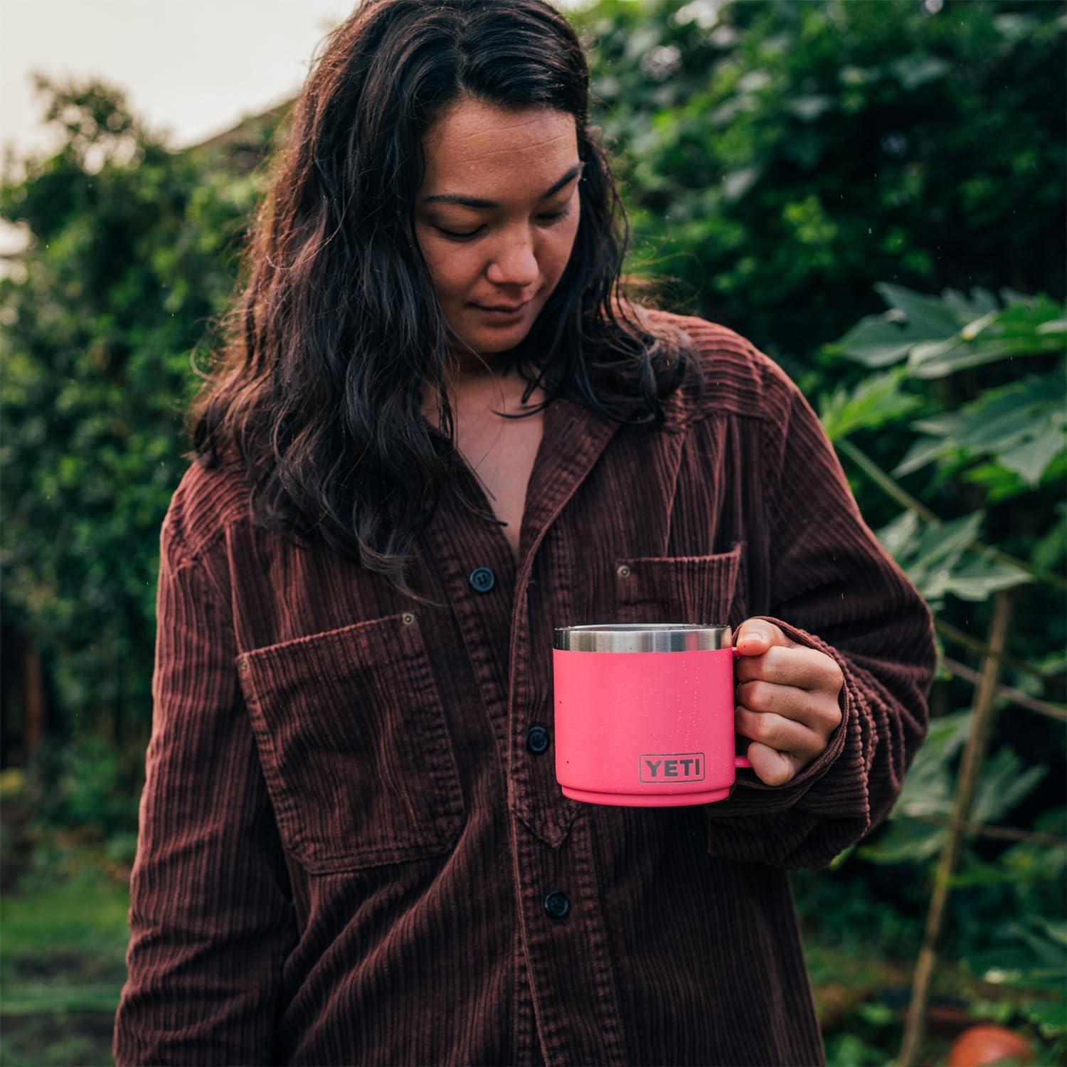 Taza Aislada al Vacío YETI Rambler 14 oz Rosa Tropical