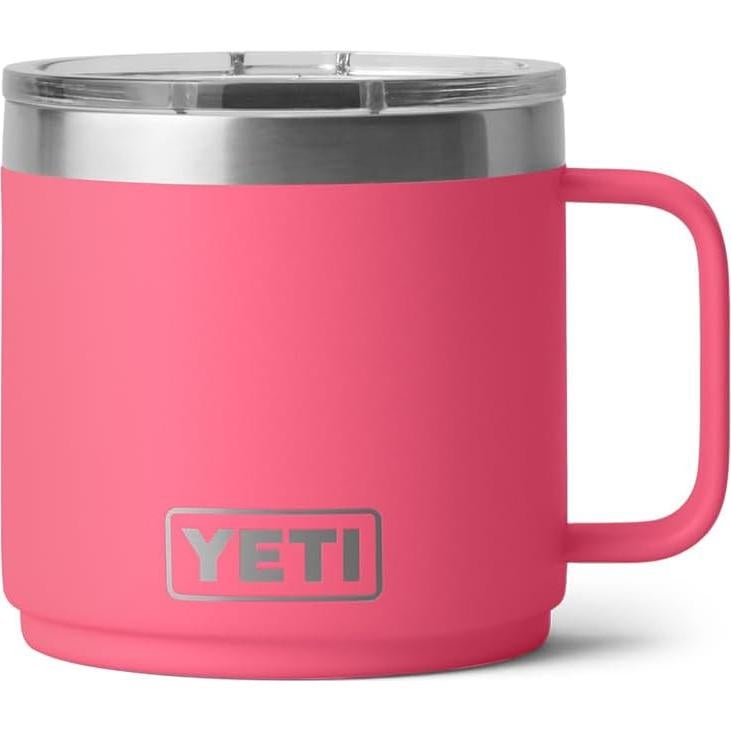 Taza Aislada al Vacío YETI Rambler 14 oz Rosa Tropical