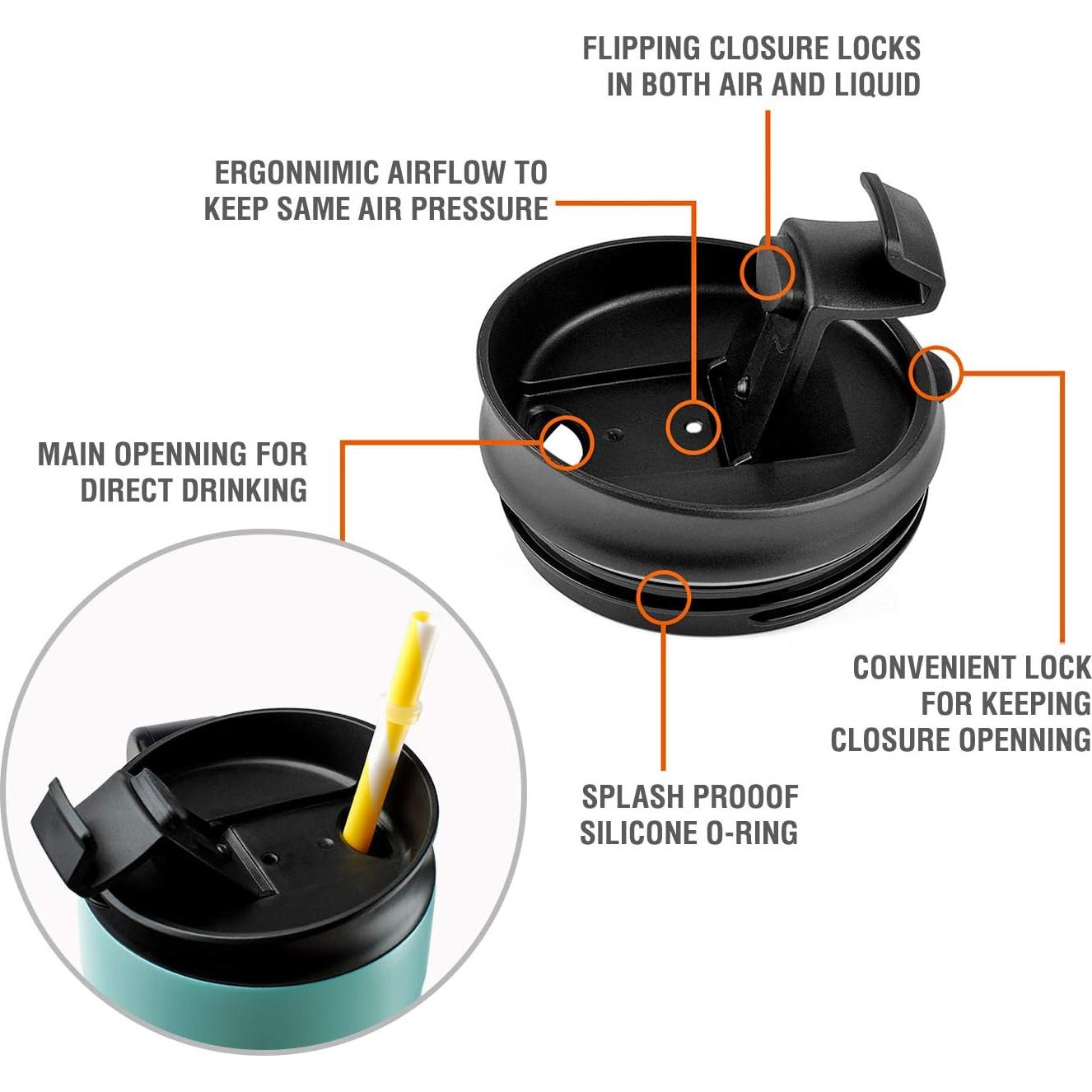 Taza de Viaje HAUSHOF 710 ml Acero Inoxidable Aislada