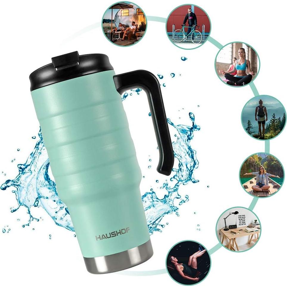 Taza de Viaje HAUSHOF 710 ml Acero Inoxidable Aislada