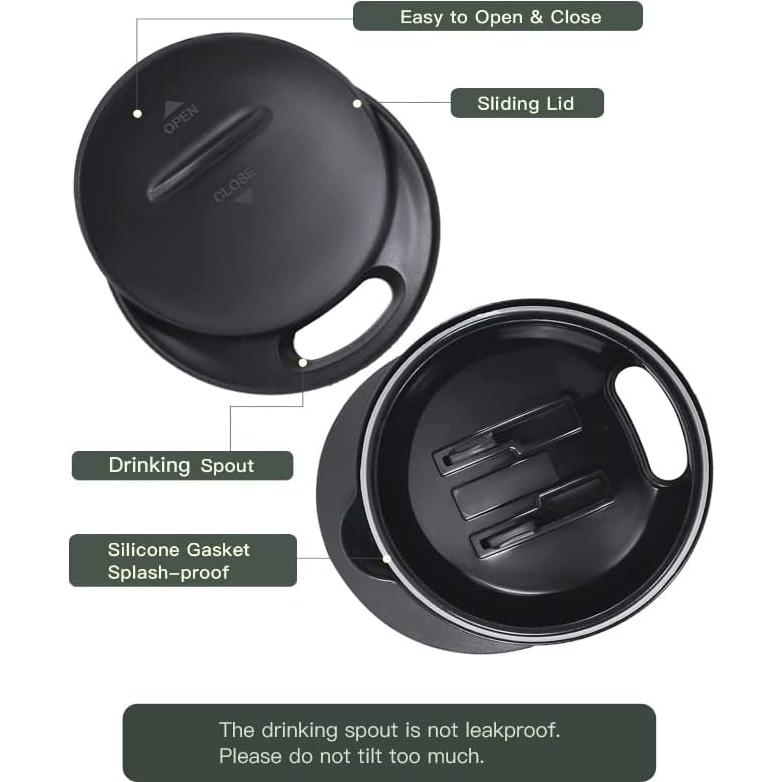 Taza de Café Aislada Ideus 0.47L Doble Pared Cebra Azul