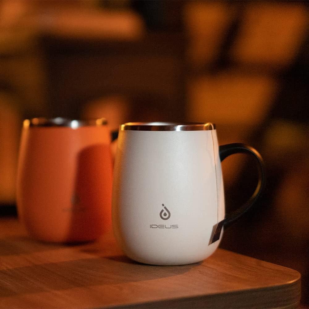 Taza de Café Aislada Ideus 0.47L Doble Pared Cebra Azul