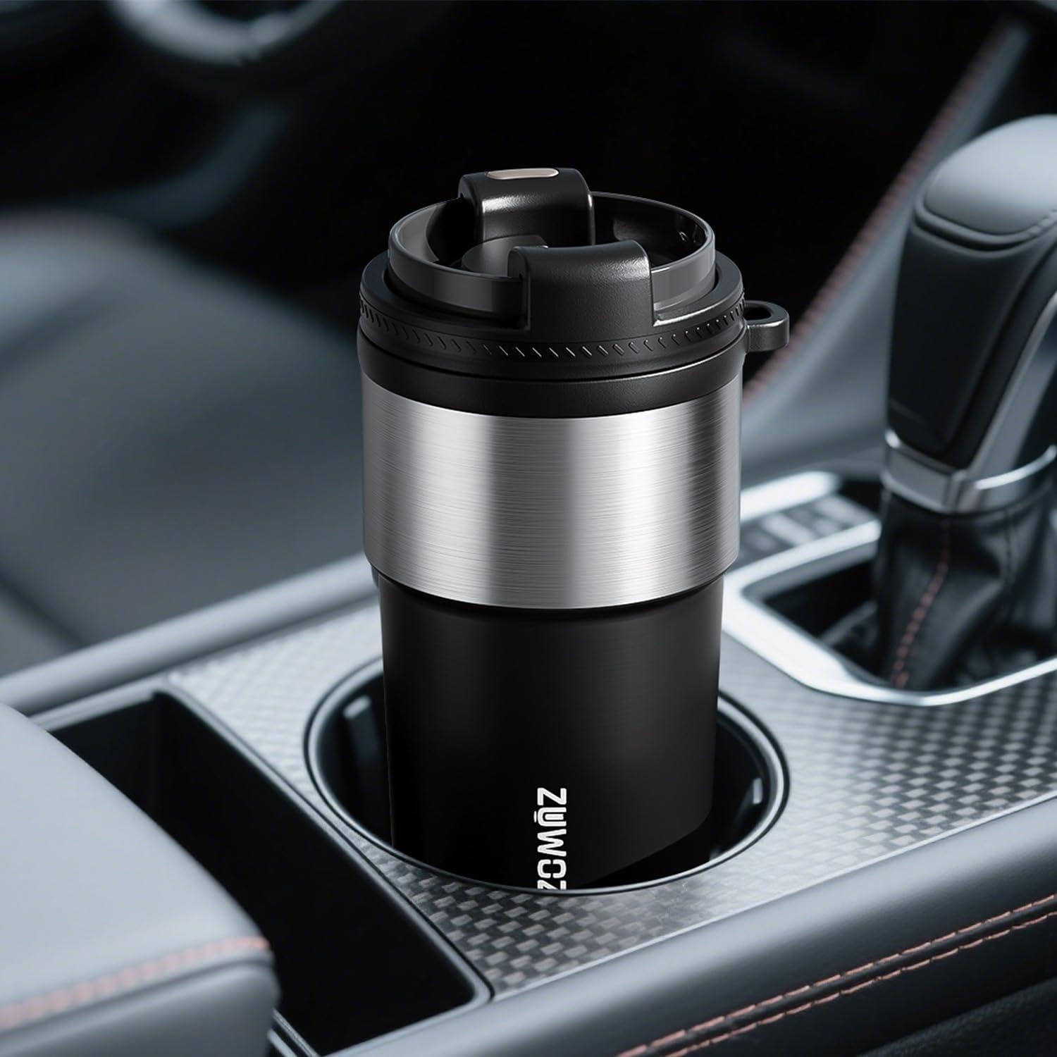 Taza de Café de Viaje ZUWOZU 620 ml Acero Inoxidable Aislada