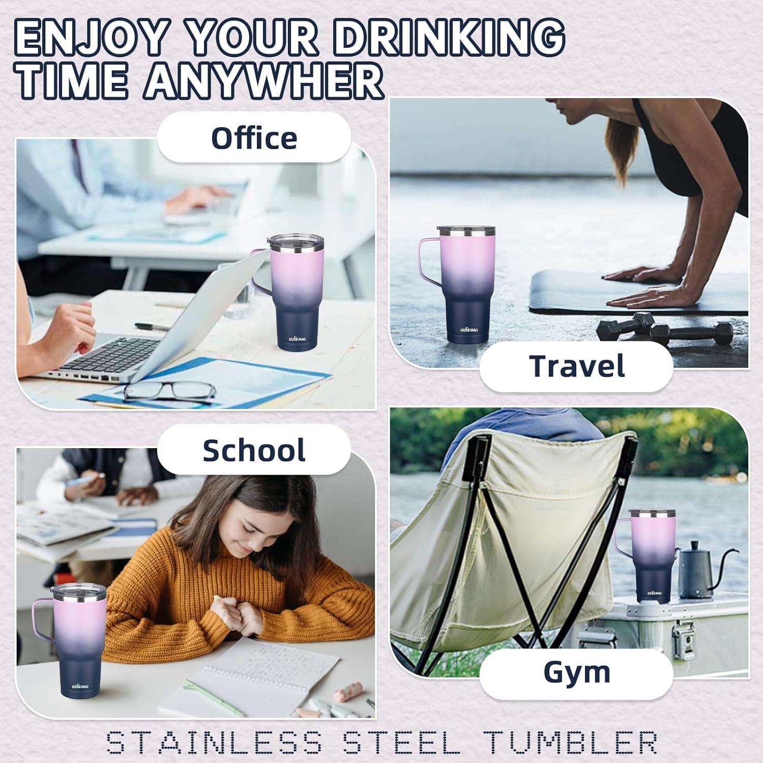 Taza de Café Aislada GUDEMAO 20 oz Cerámica Doble Pared