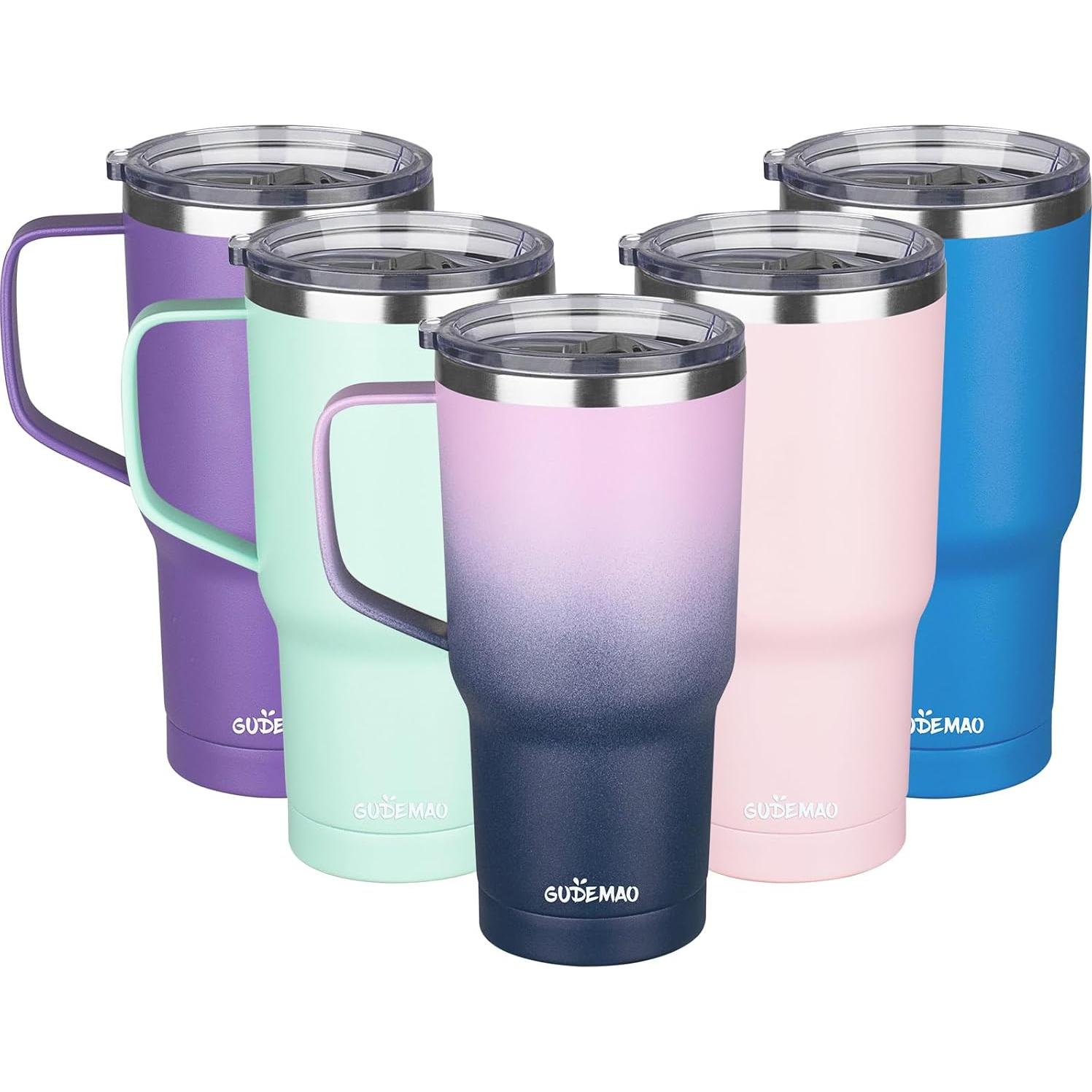 Taza de Café Aislada GUDEMAO 20 oz Cerámica Doble Pared