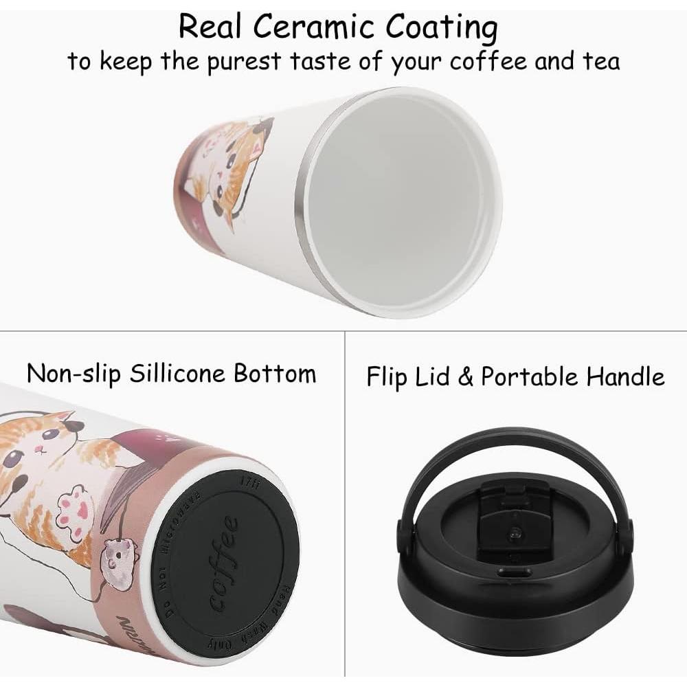 Taza de Café Aislada Funkrin 18oz Doble Pared Antifugas