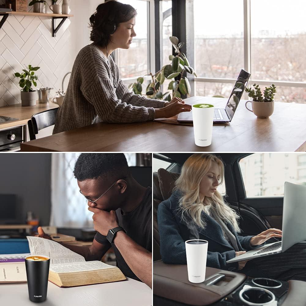 Taza de Café Aislada Funkrin 18oz Doble Pared Antifugas