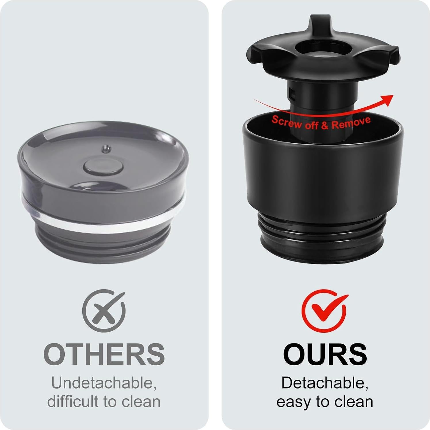 Taza de Café de Viaje Yawbay 500 ml Aislada Antiderrames Púrpura