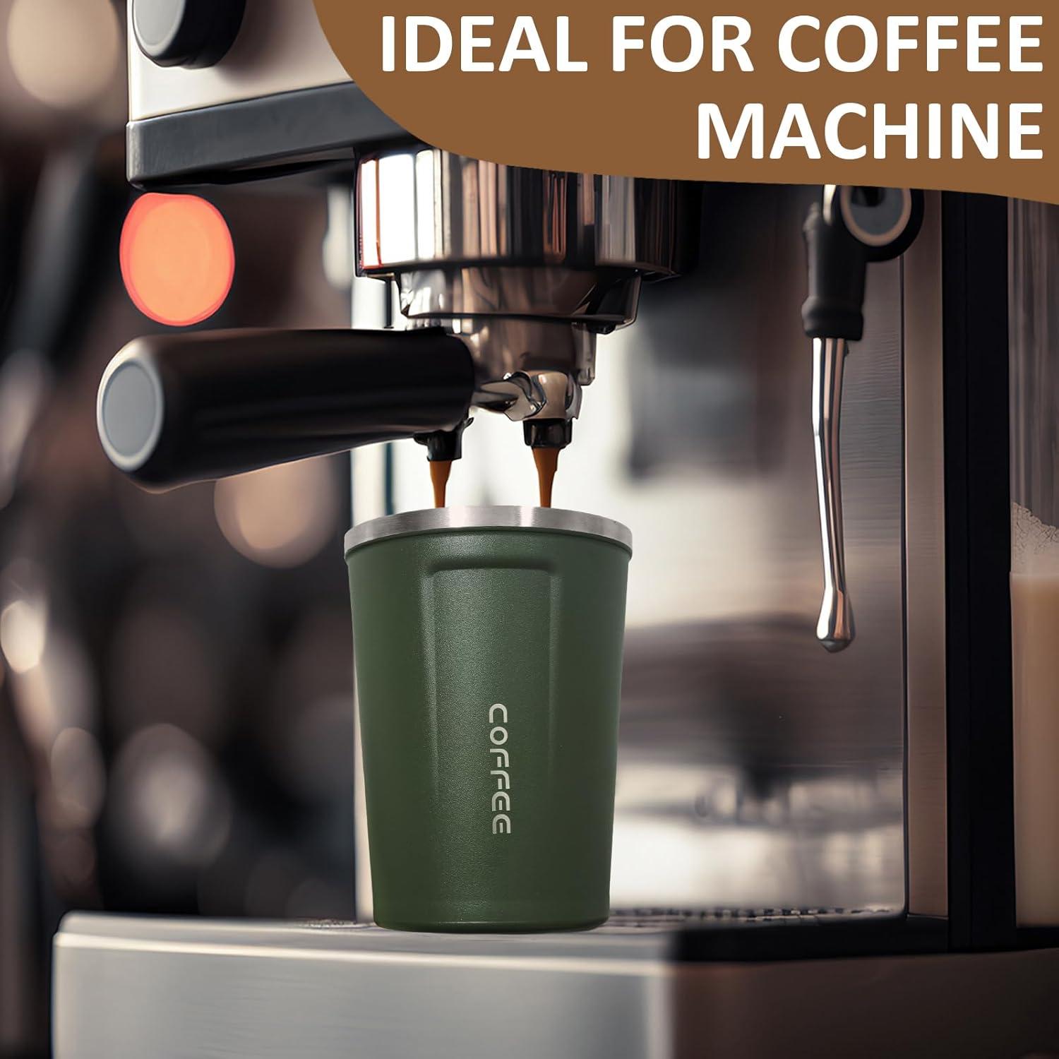 Paquete de 4 Tazas de Café Aisladas 500ml ATZNZIK Multicolor