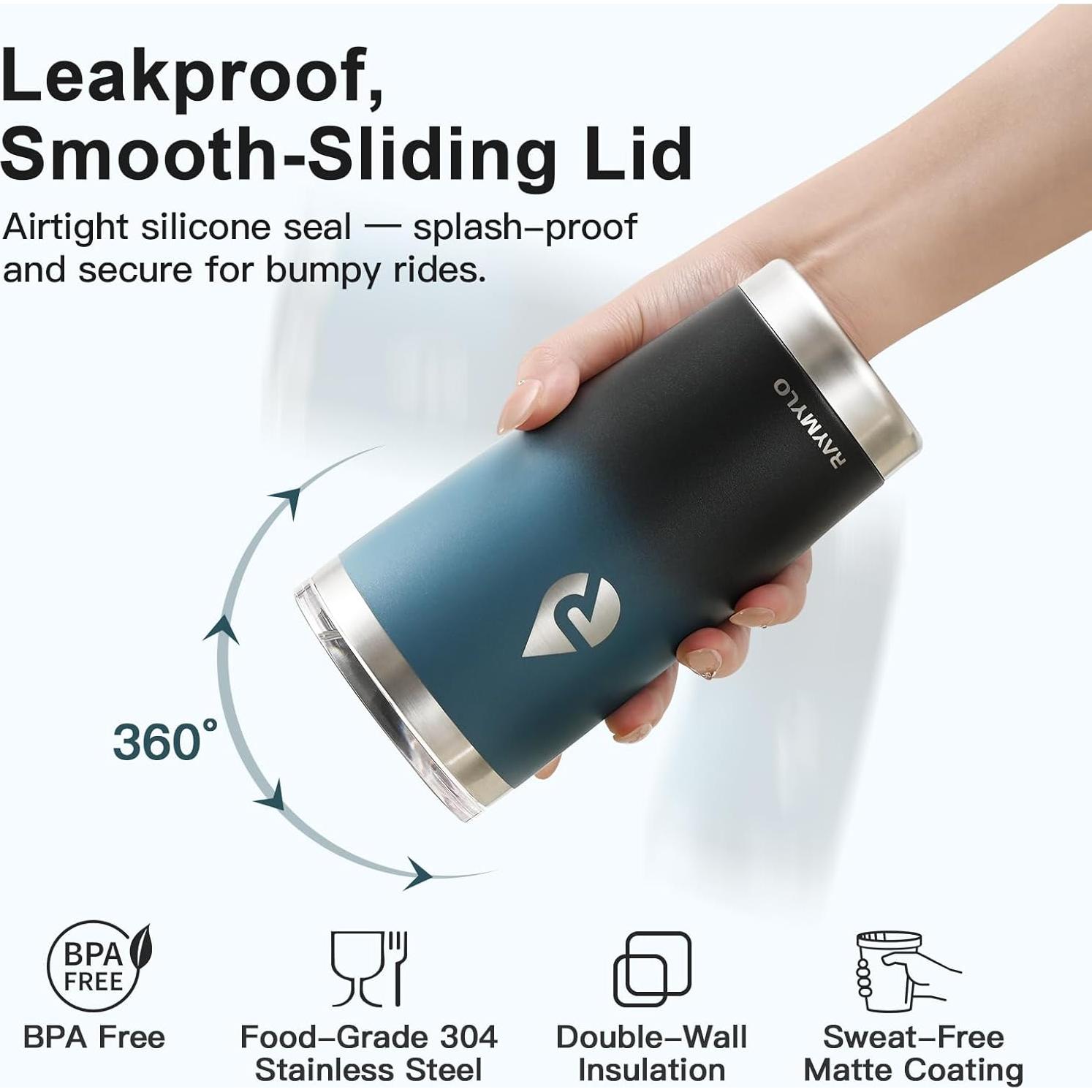 Taza de café 20 oz RAYMYLO acero inoxidable a prueba de fugas