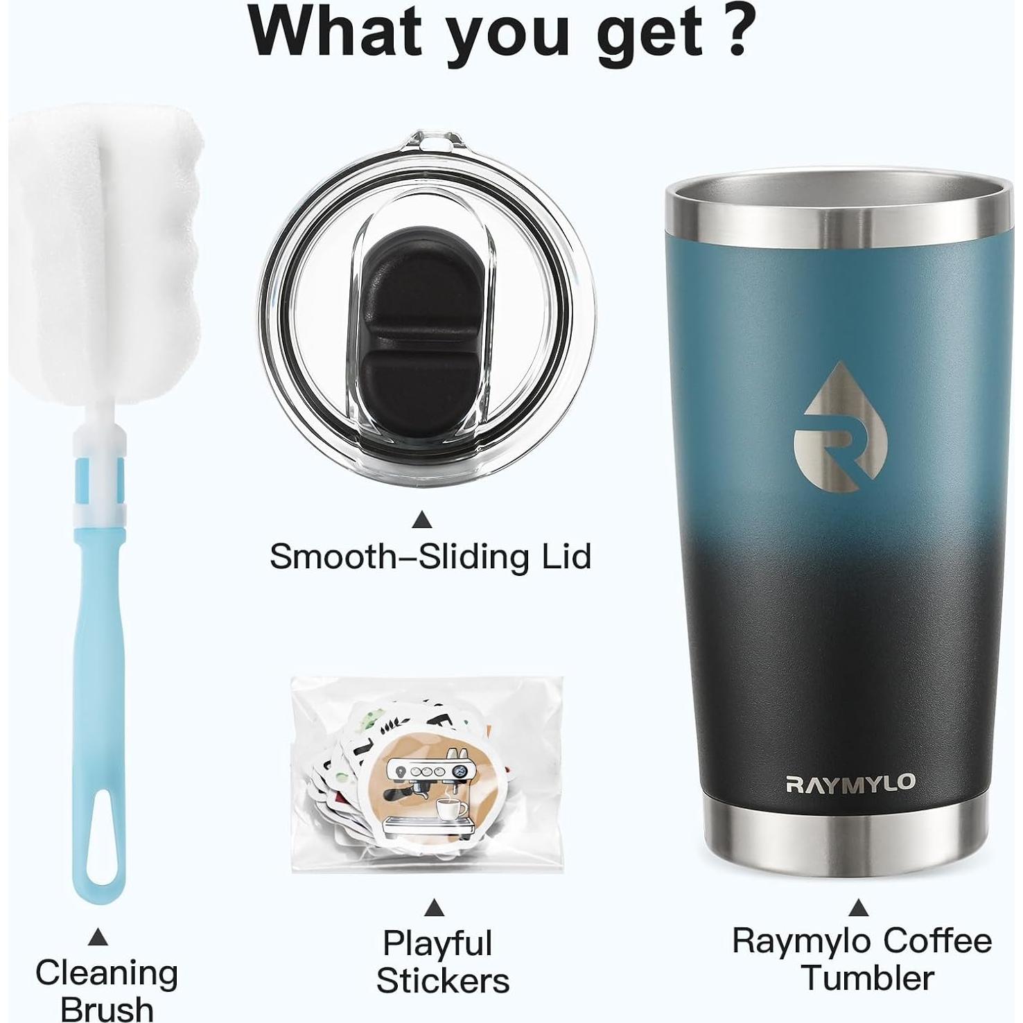 Taza de café 20 oz RAYMYLO acero inoxidable a prueba de fugas