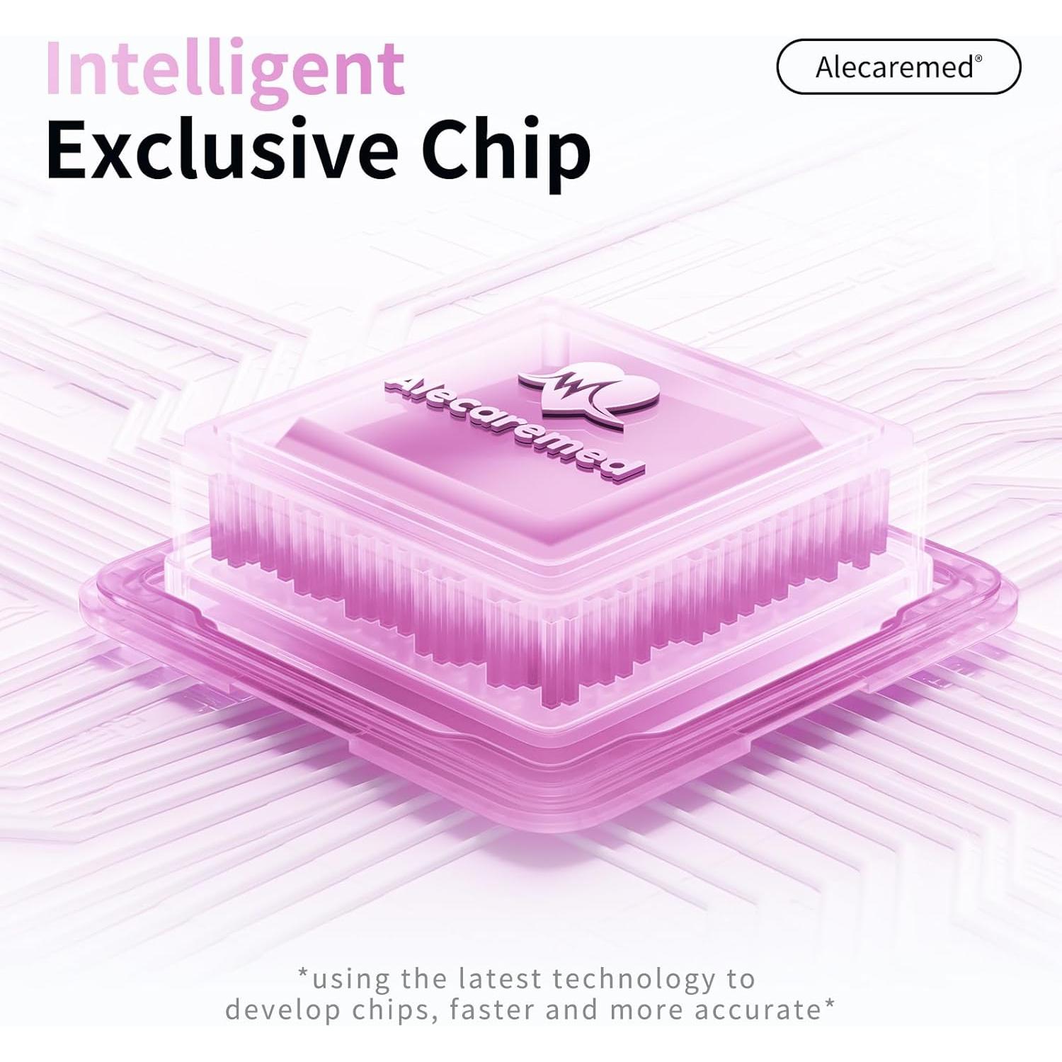 Oxímetro de Pulso Alecaremed YM301 Rosa con Pantalla OLED