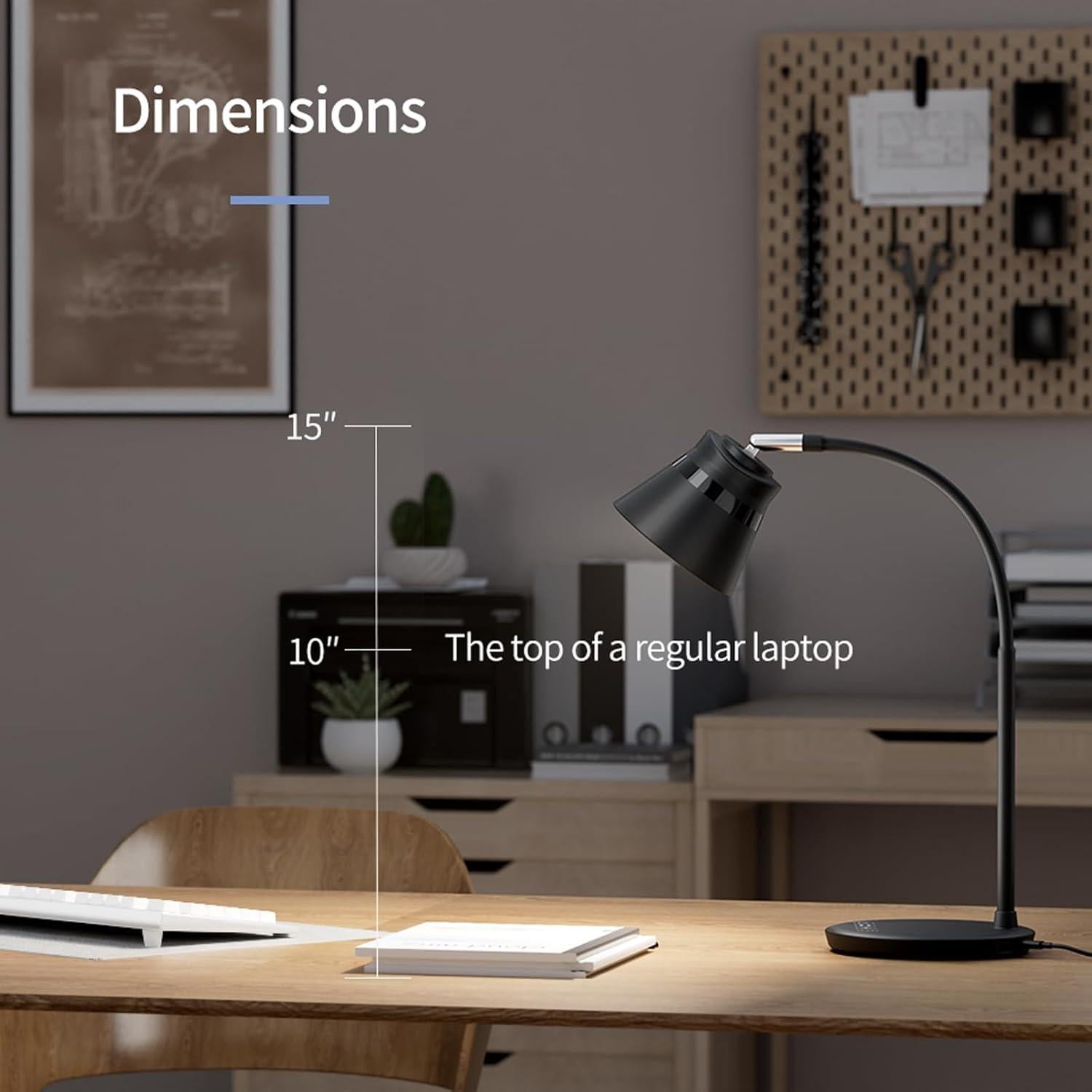 Lámpara de Escritorio LED AXX TU08 Negra 650 Lúmenes 3 Modos