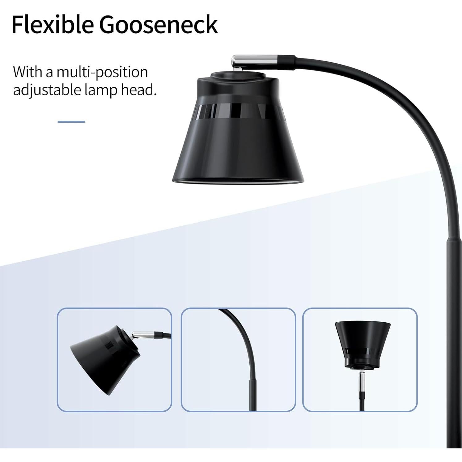 Lámpara de Escritorio LED AXX TU08 Negra 650 Lúmenes 3 Modos