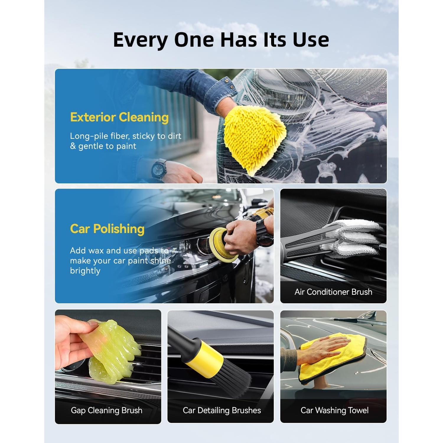 Kit de Limpieza de Automóviles 24 Piezas AUTOWN CWCK46B