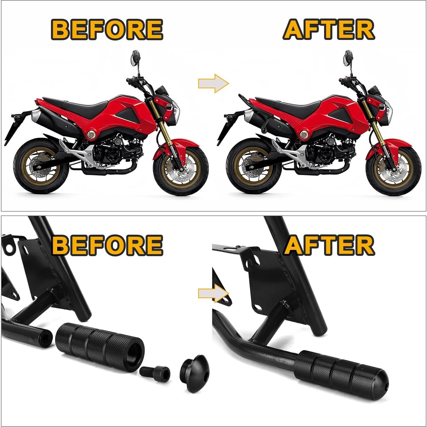 Soporte Trasero PSLER para MSX 125 2013-2020 - Hierro Negro