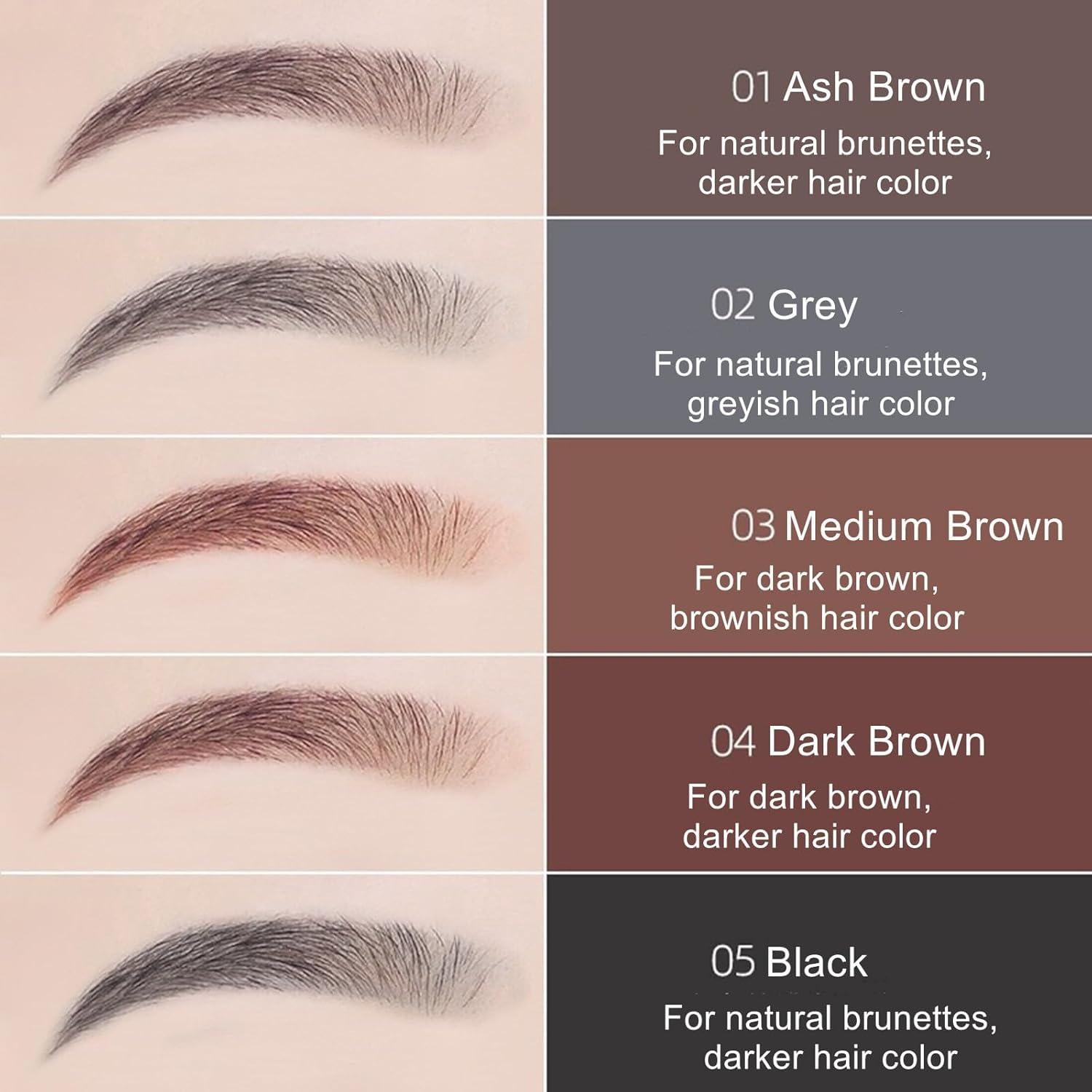 Micro Brow Pencil,1Pack Professional Ash Brown Pencil,1.5mm Tltra Thip Tip Eyebrow Pencils for Women Waterproof Sweatproof Smudgeproof,with Spoolie Brush,White.