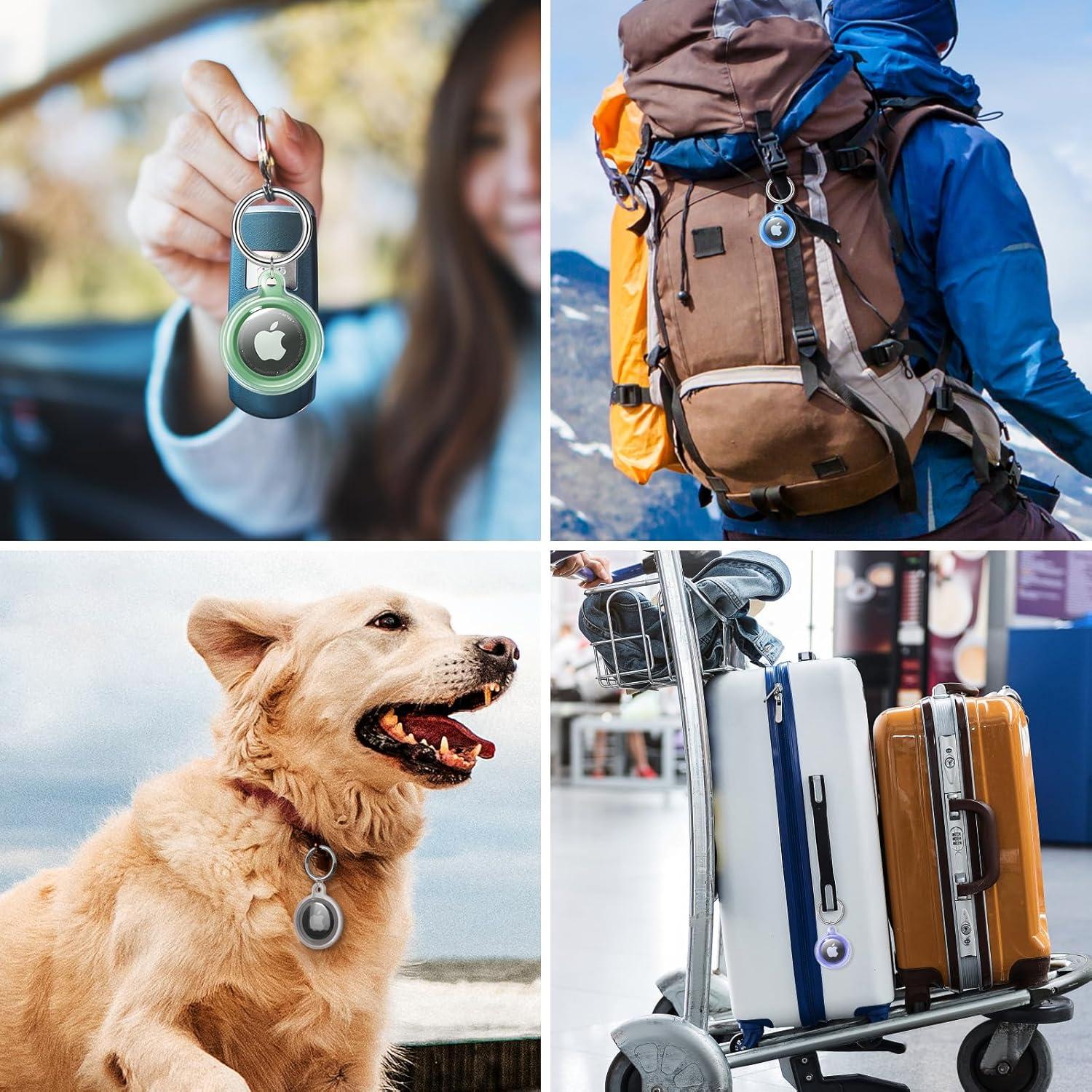 Soporte para AirTag Dinghe - 4 Paquetes a Prueba de Agua