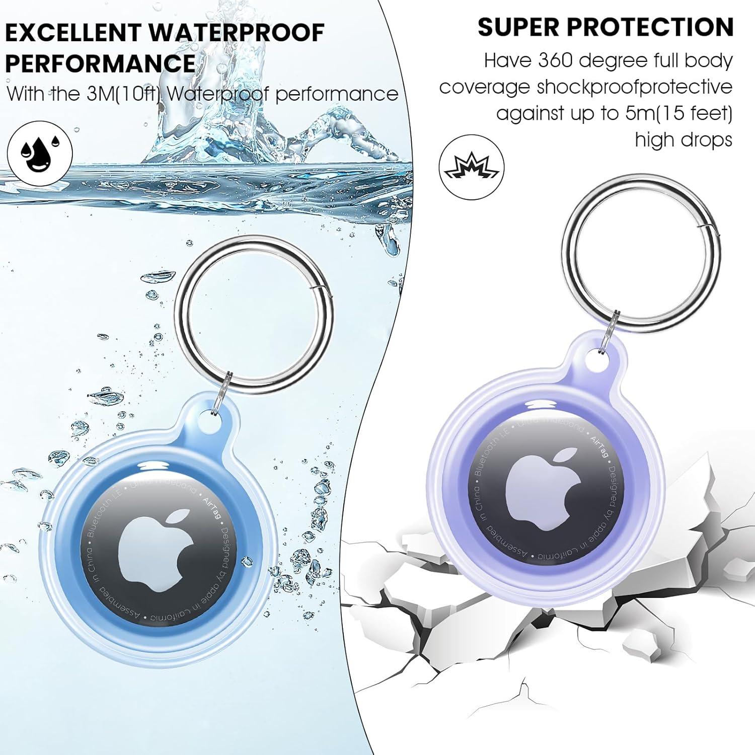 Soporte para AirTag Dinghe - 4 Paquetes a Prueba de Agua