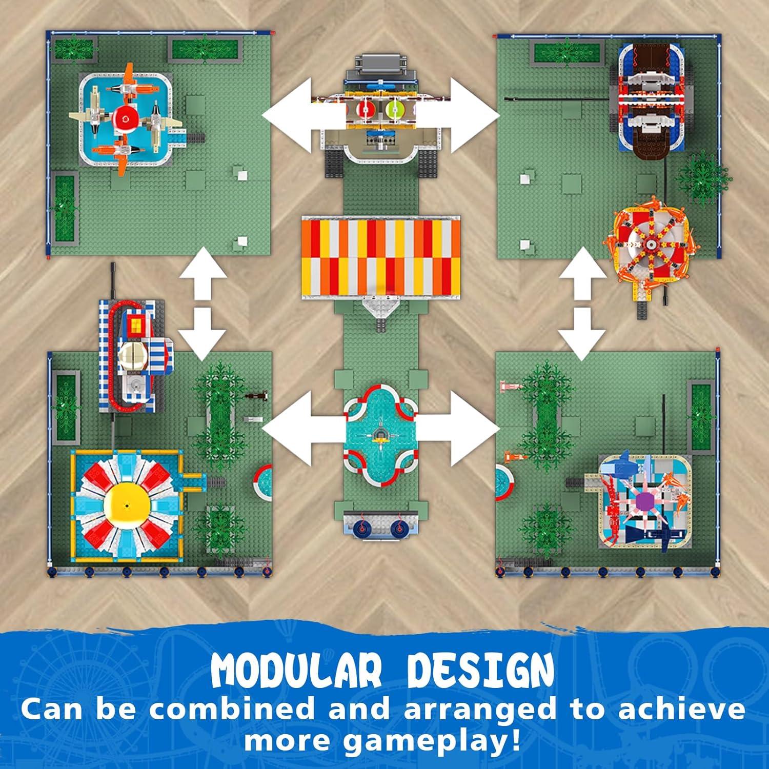 Mould King Parque de Atracciones 5220 Piezas Modular