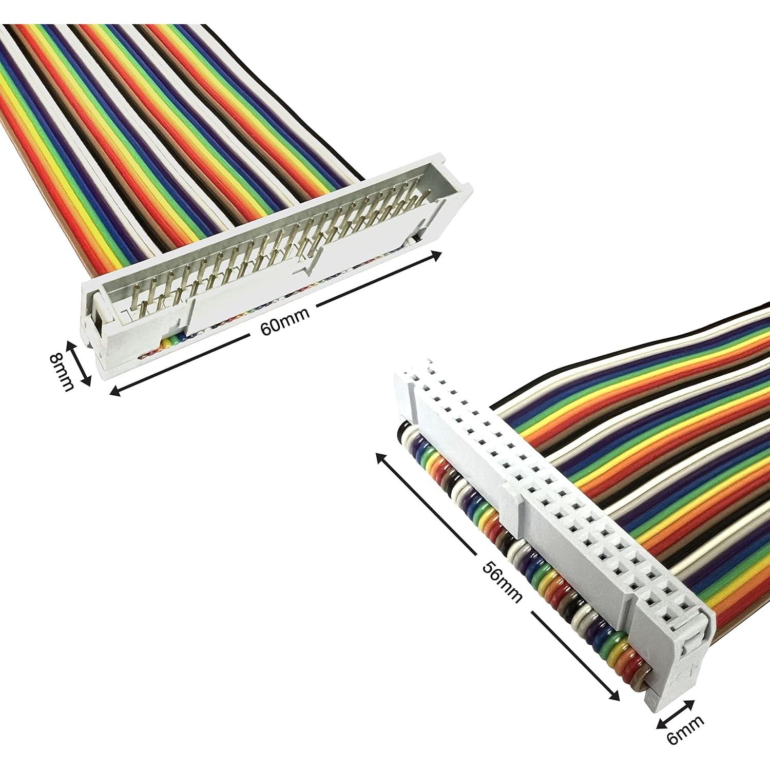 Cable de cinta GPIO 40 pines MakerSpot 20.3 cm macho a hembra