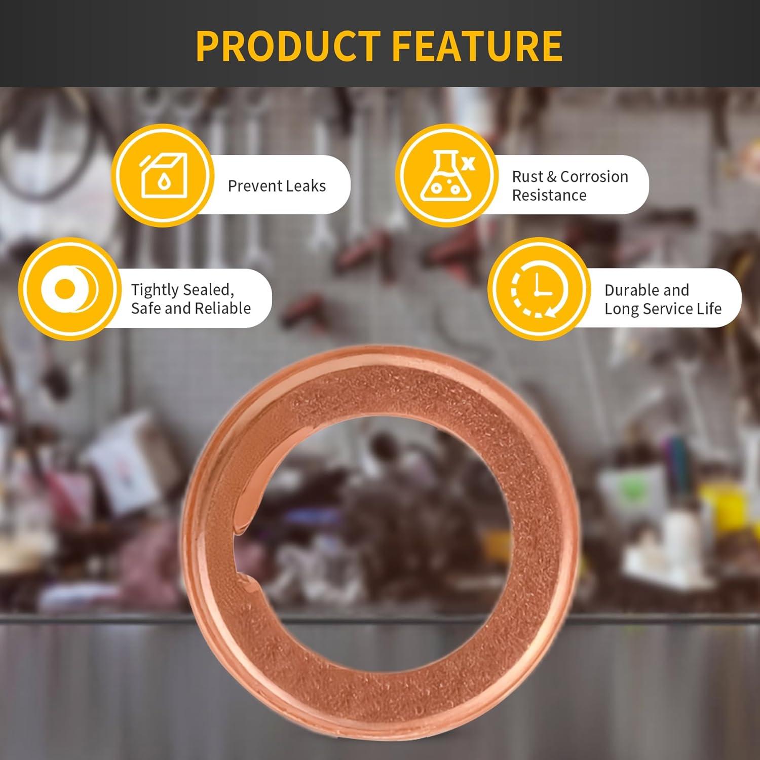 20 PCS Junta Drenaje Aceite Aluminio Luxlead Compatible Nissan