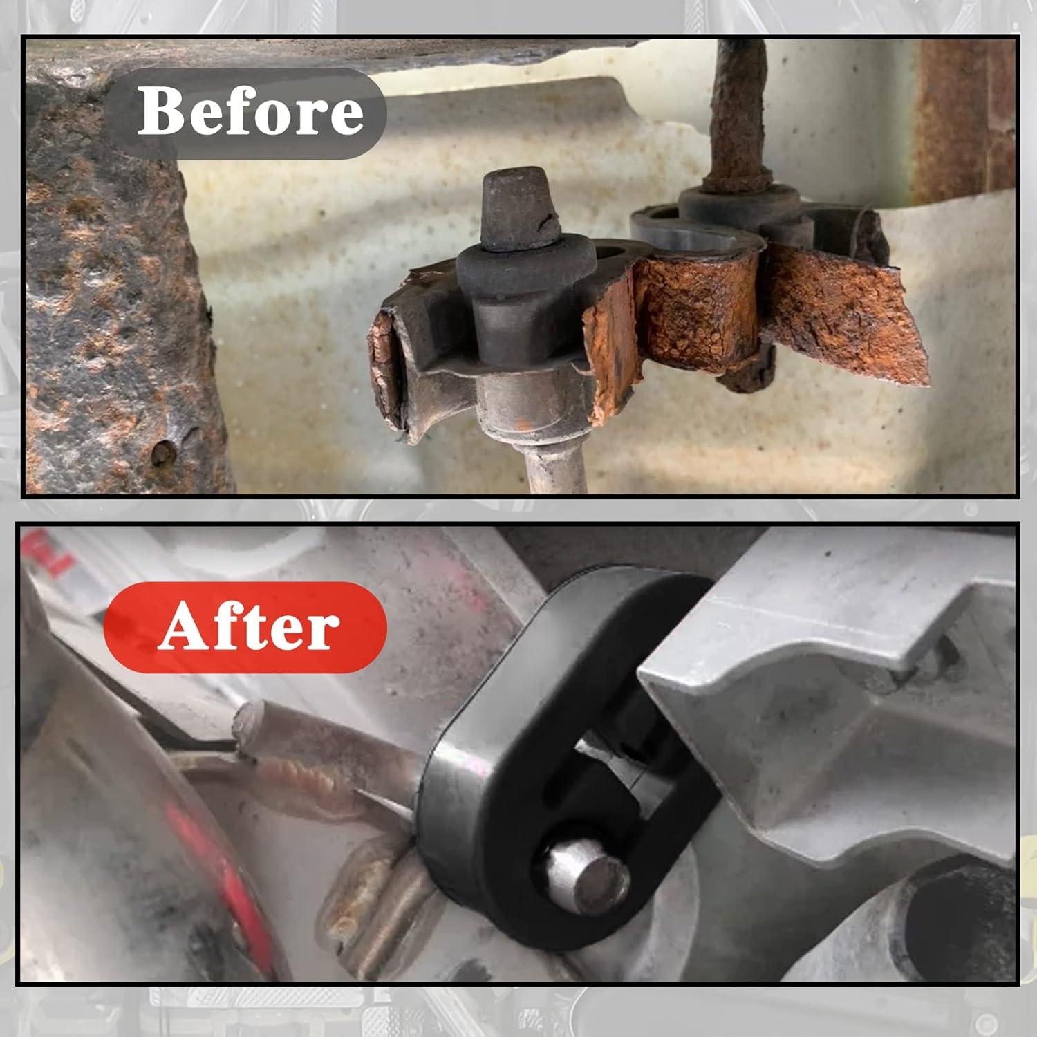 Soporte de Escape de Goma KEVWR 2 Pcs 10.9mm Universal