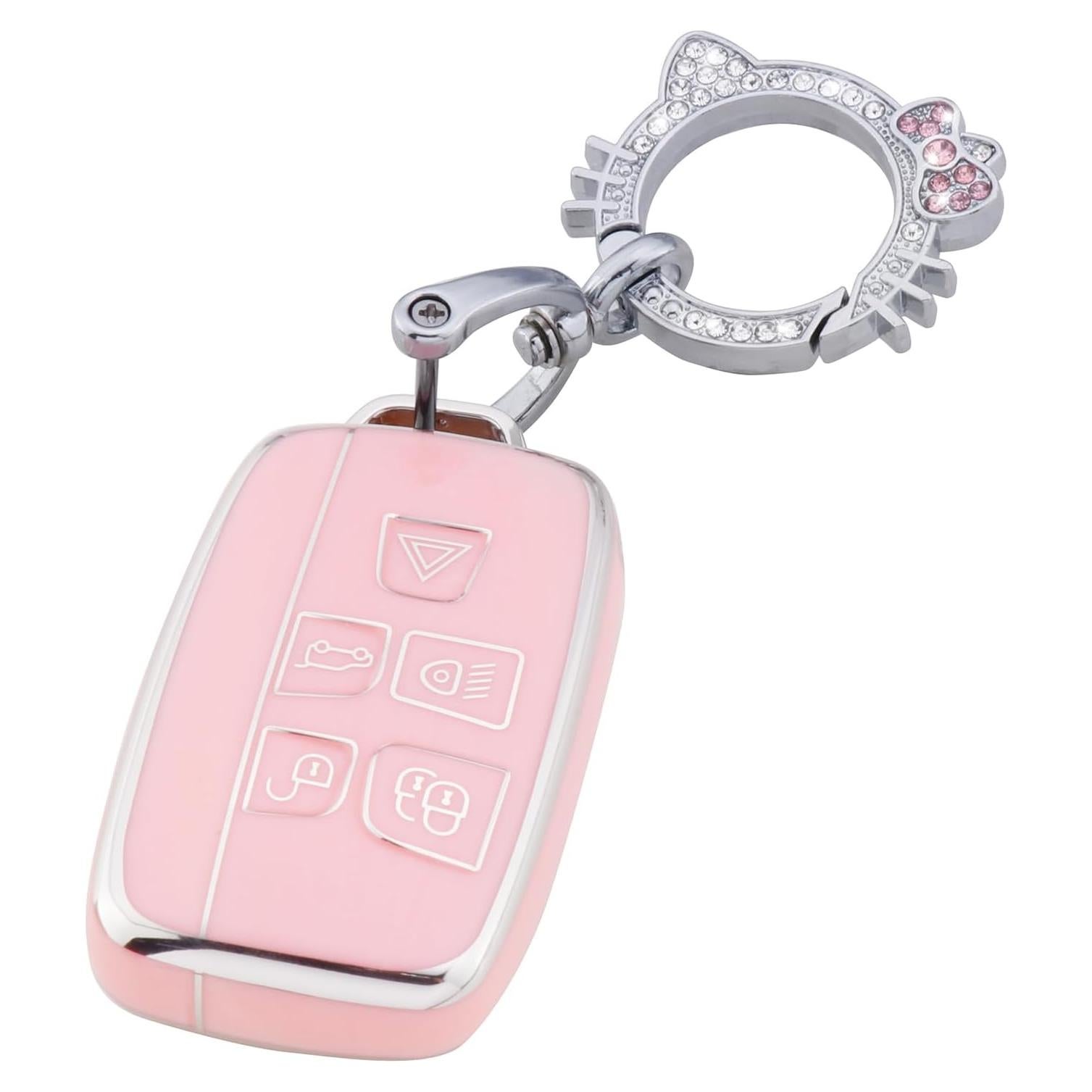 Funda de Llave Rosa Pangpai para Land Rover y Jaguar