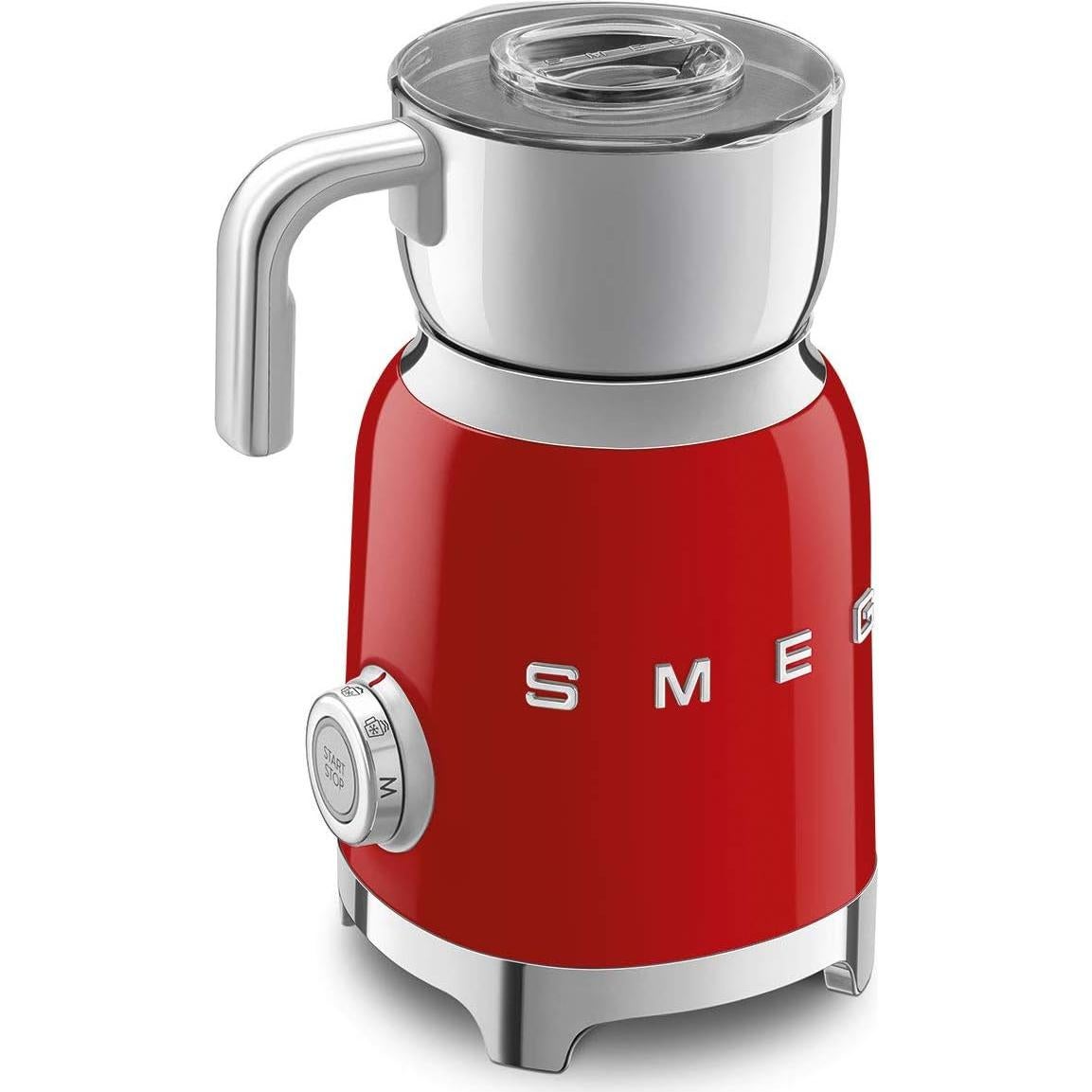 Espumador de Leche Smeg Retro MFF11RDUS 0.59L Rojo